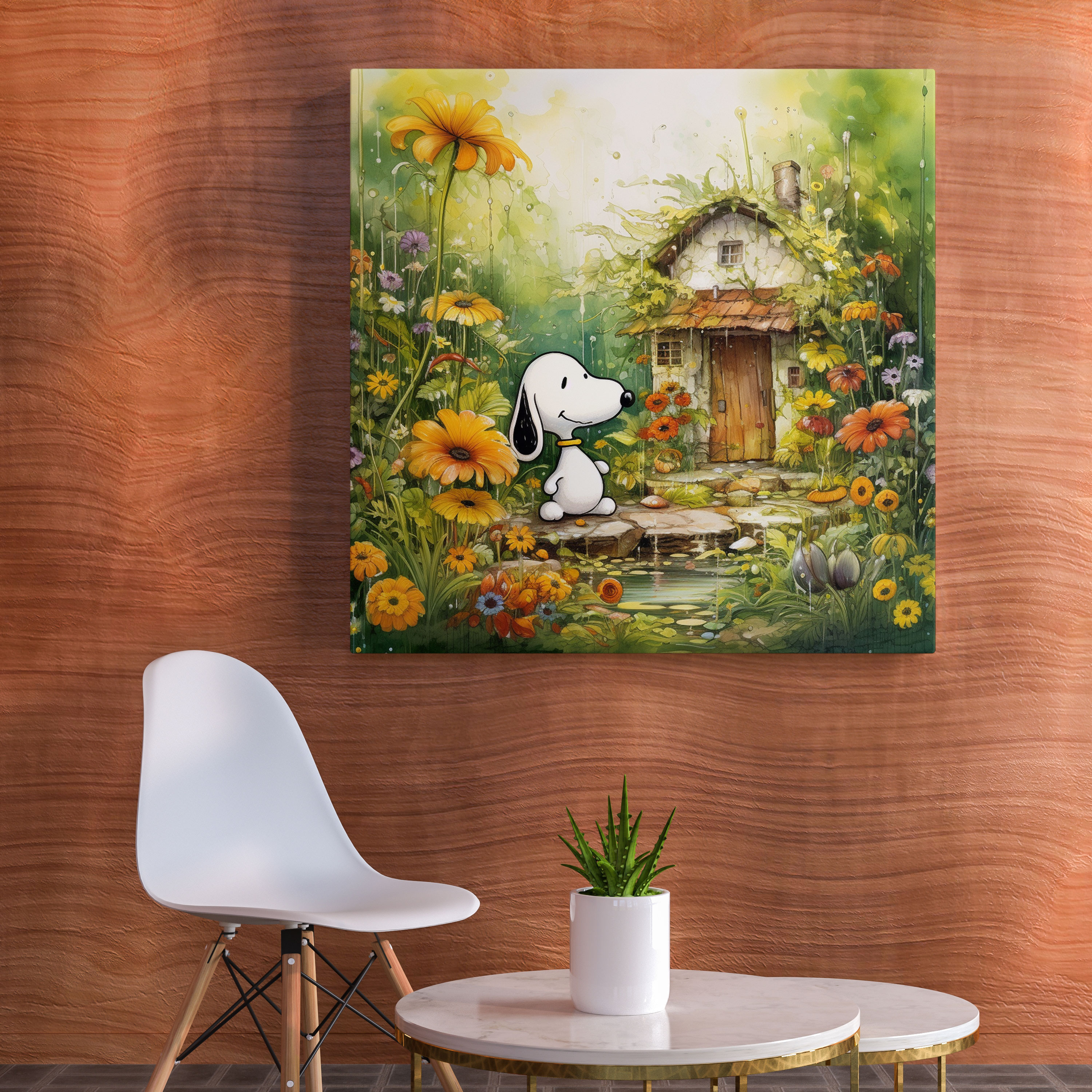 Snoopy Wall Art - Snoopy, Wall Decoration, Canvas Wall Art, Unique