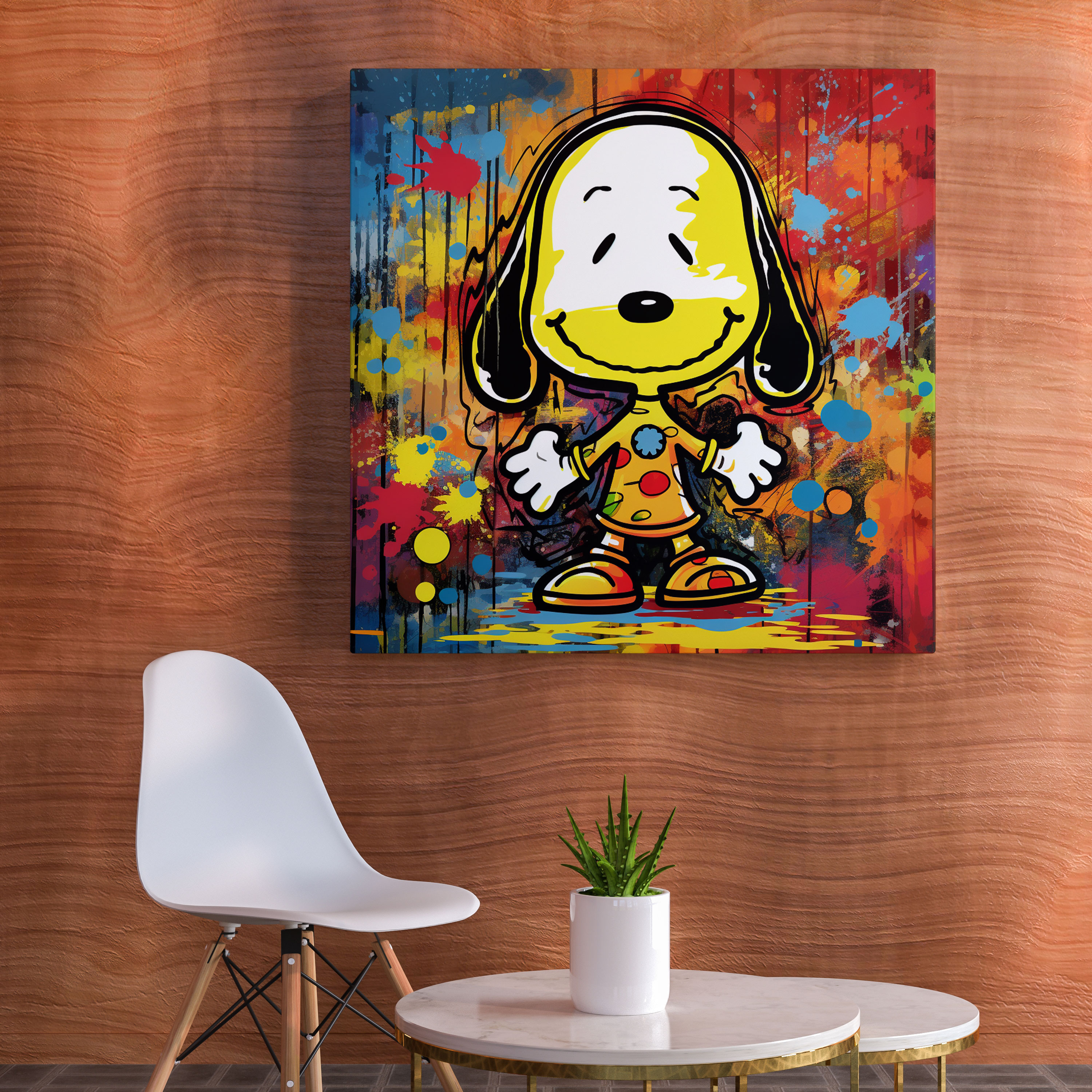 Snoopy Kanvas Tablo - Duvar Sanatı Enerji