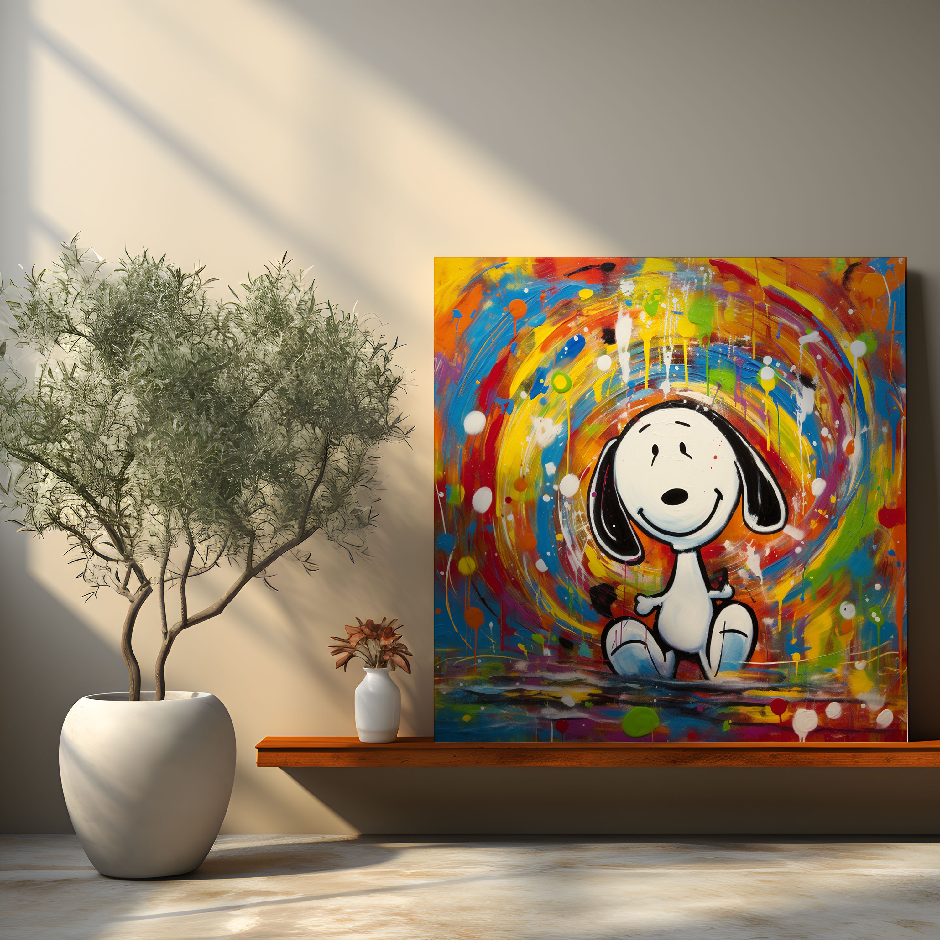 Snoopy Canvas Print - Snoopy, Captivating, Canvas, Vibrant Colors