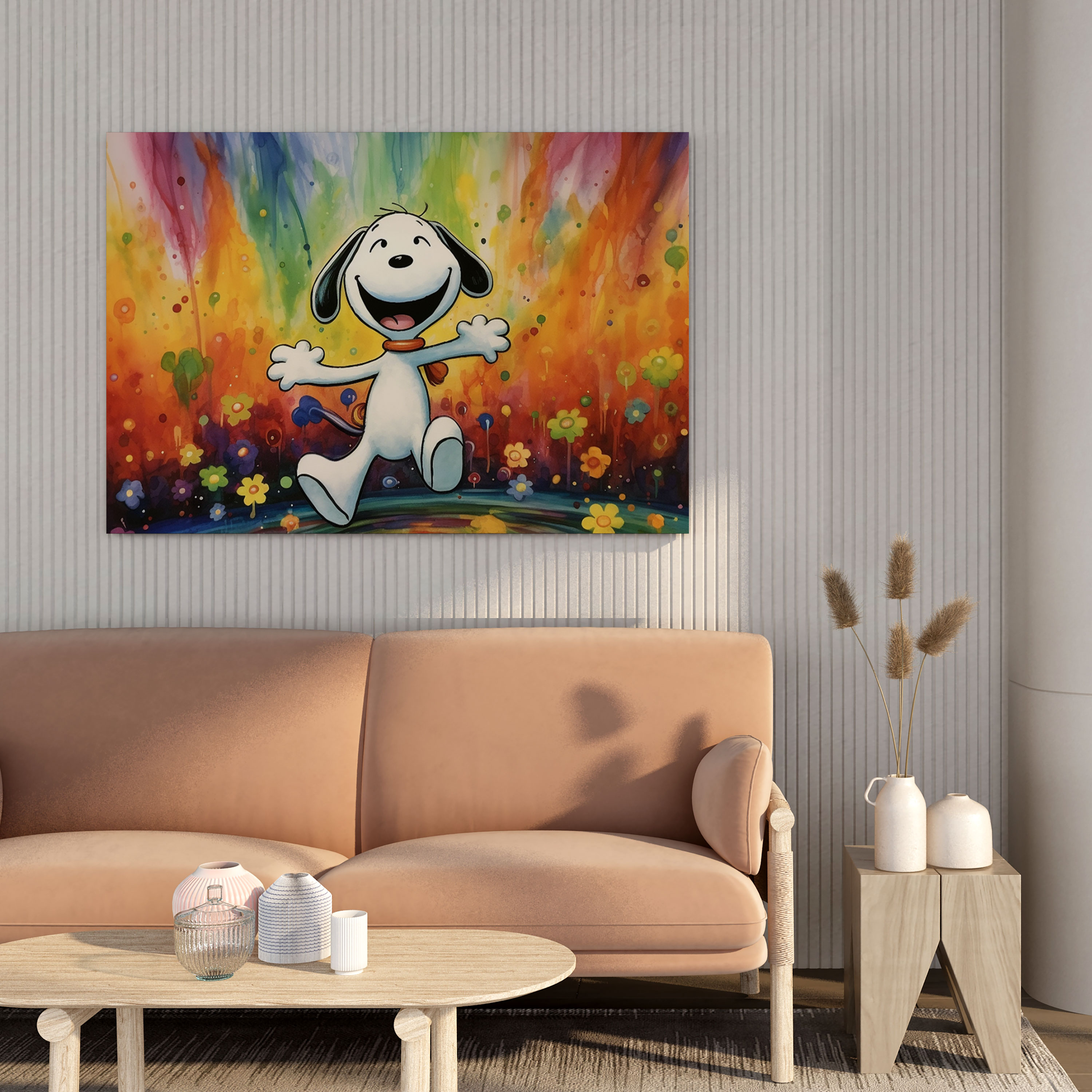 Snoopy Canvas Print - Dancing Snoopy Wall Art - Snoopy, Canvas Wall Art, Wall Art, Snoopy