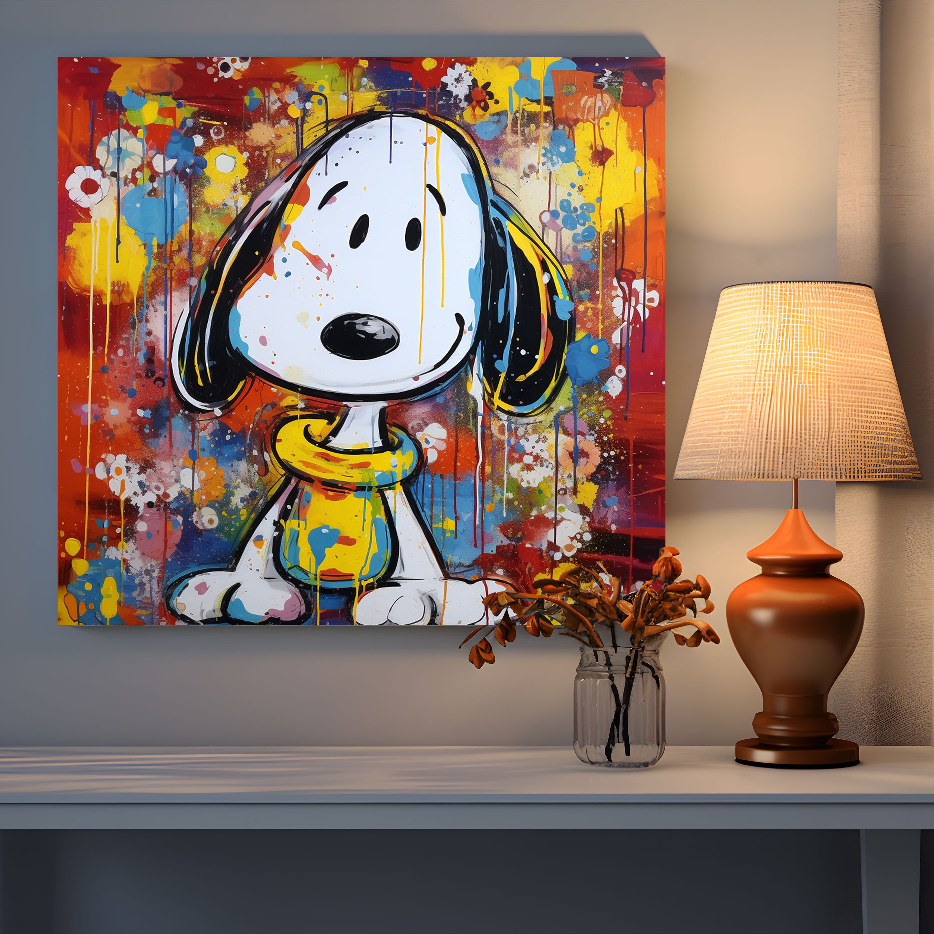 Snoopy Wall Art - Expressive Snoopy Canvas Print - Snoopy, Canvas Print, Canvas Wall Art, Expressive