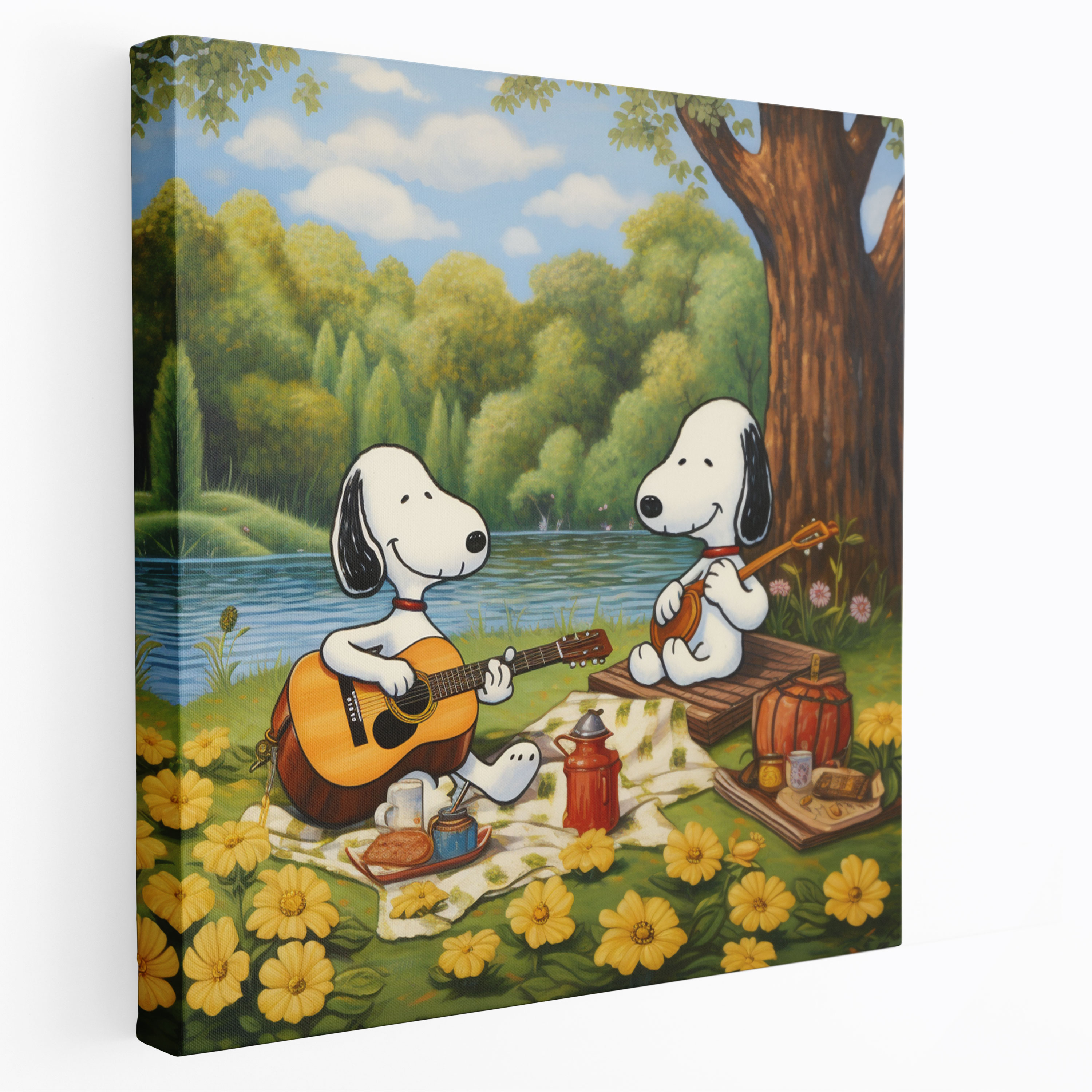 Snoopy Canvas Print - Playful Cartoon Wall Art - Snoopy, Wall Art, Canvas Wall Art, Home Decoration