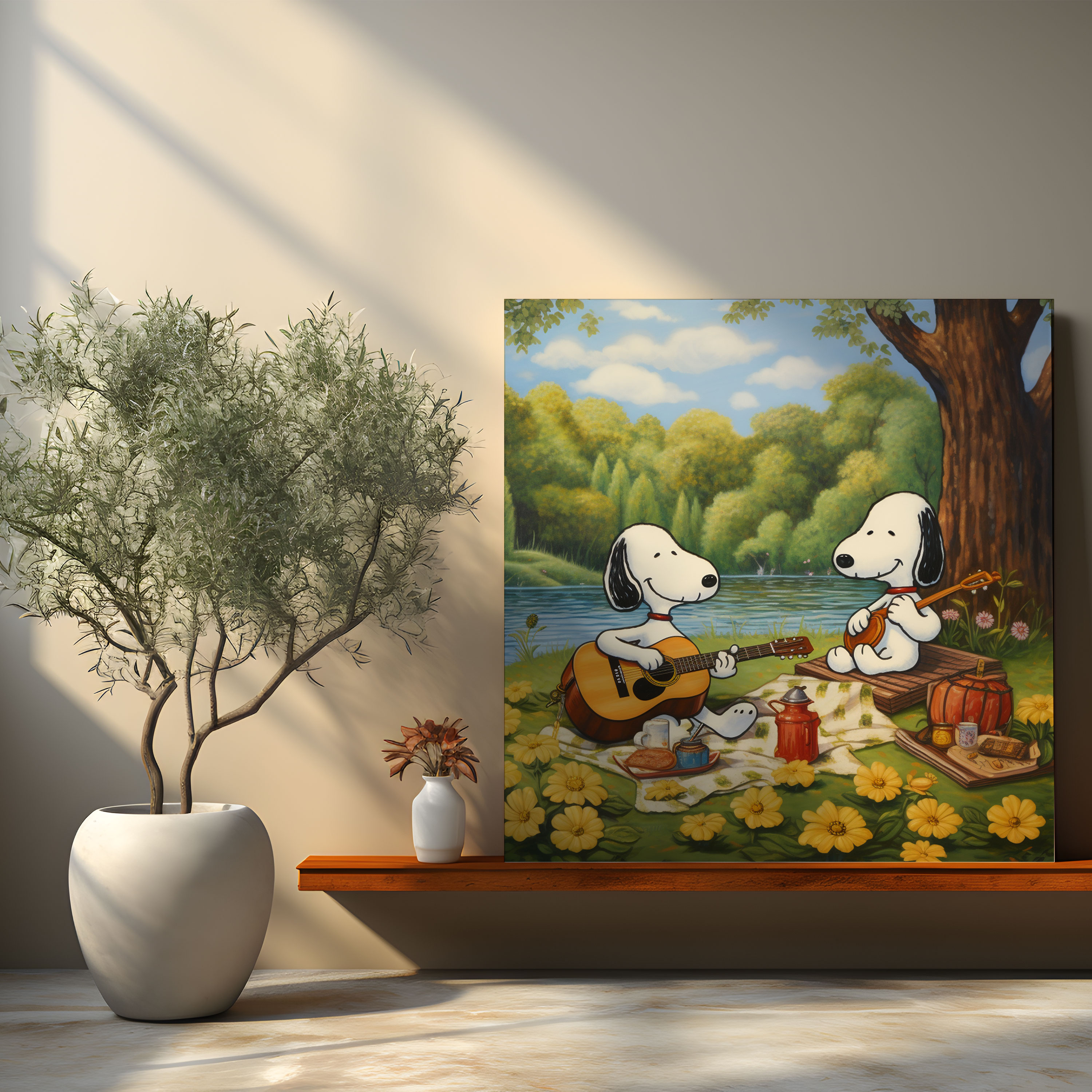 Snoopy Canvas Print - Playful Cartoon Wall Art - Snoopy, Wall Art, Canvas Wall Art, Home Decoration