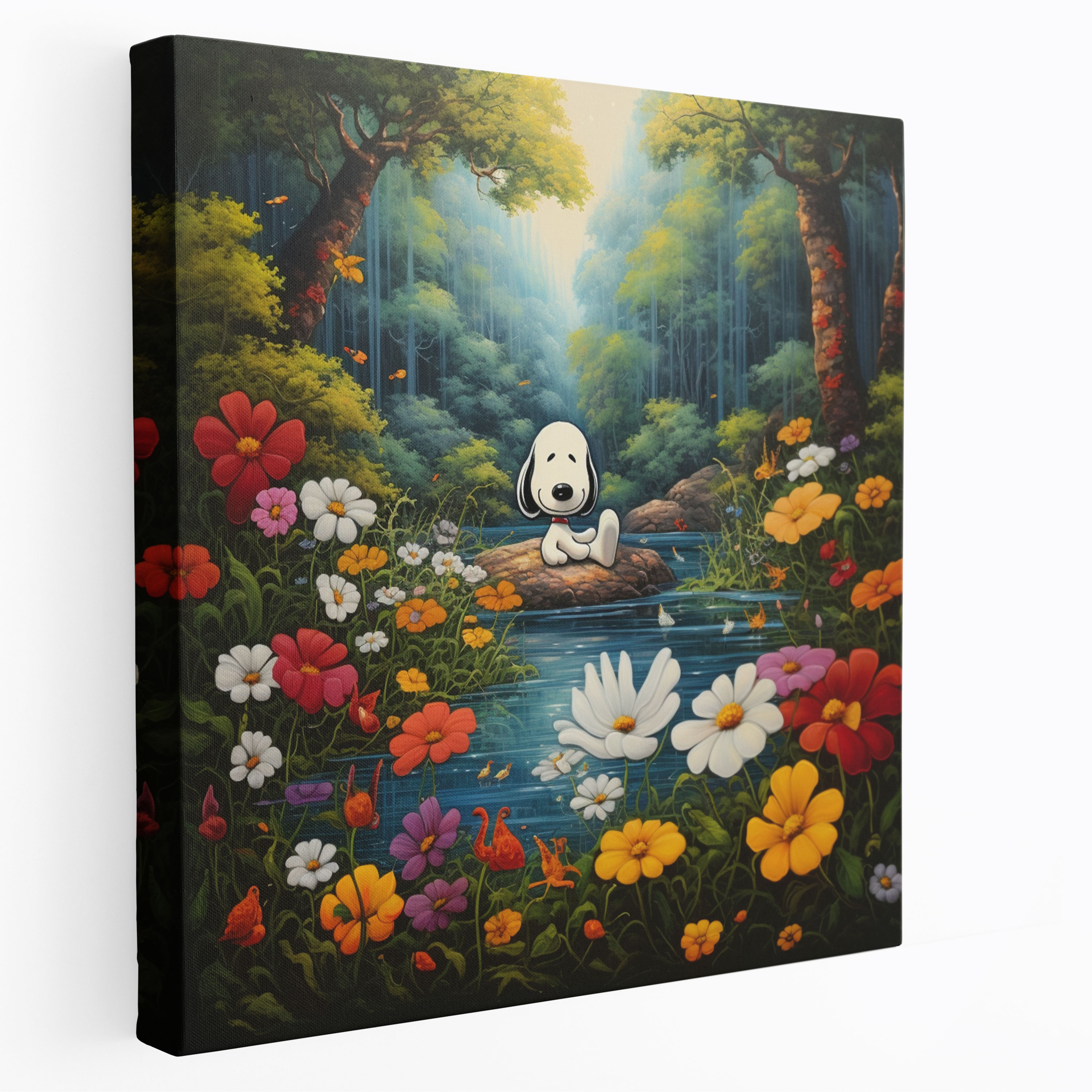 Snoopy Wall Art - Peaceful Nature Canvas Print - Snoopy, Home Decoration, Canvas Print, Snoopy