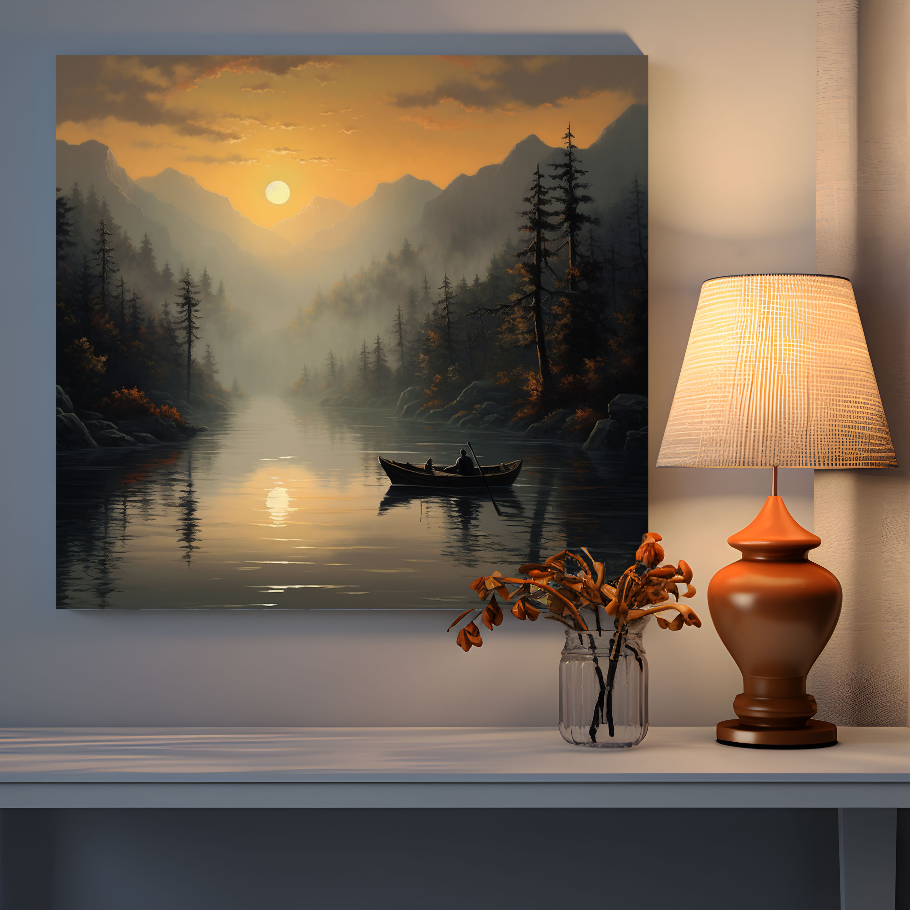 Sunrise Serenity Wall Art - Sunrise, Wall Decoration, Sunrise, Wall Art