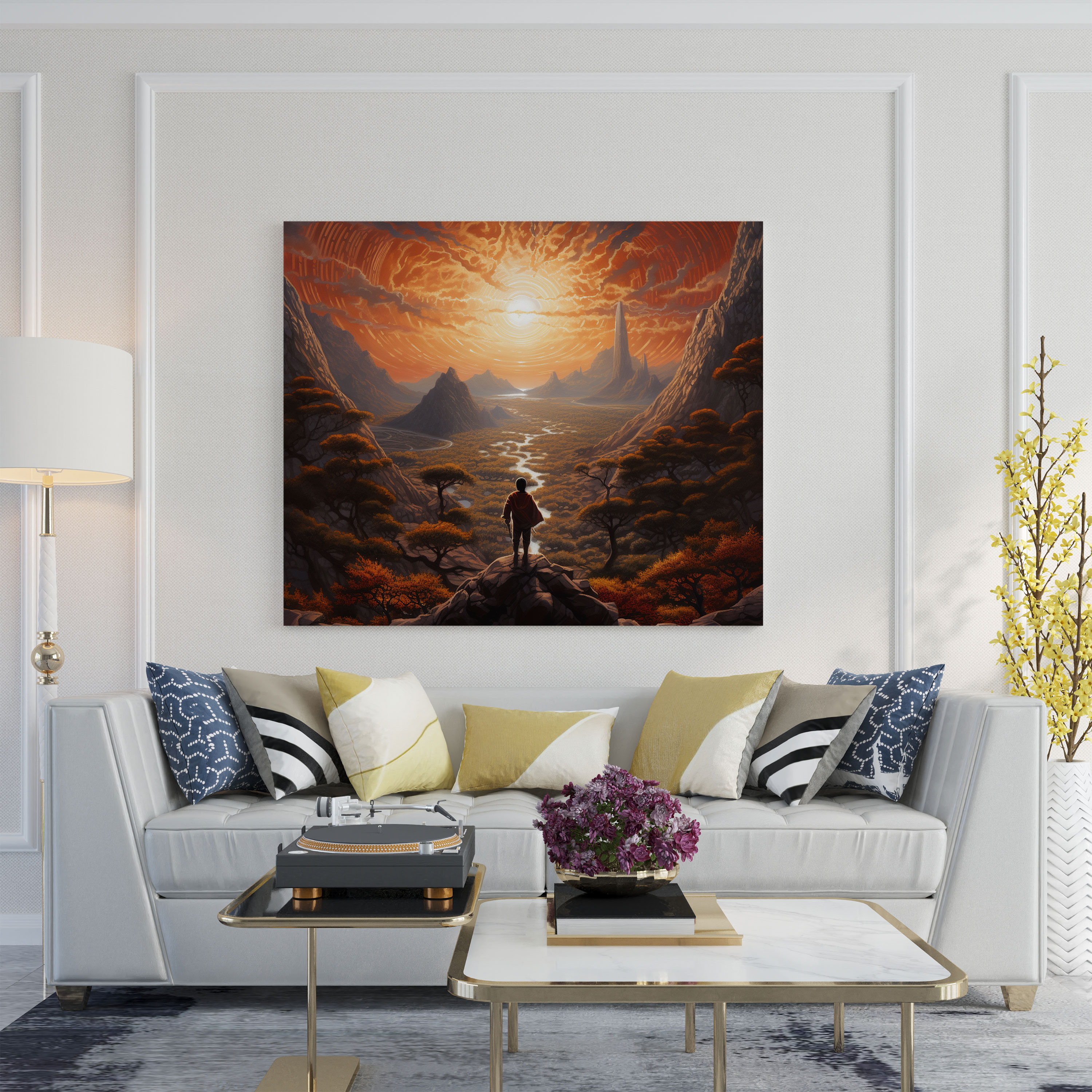 Sunrise Horizon Wall Decoration - Sunrise, Sunrise, Elegant, Wall Art