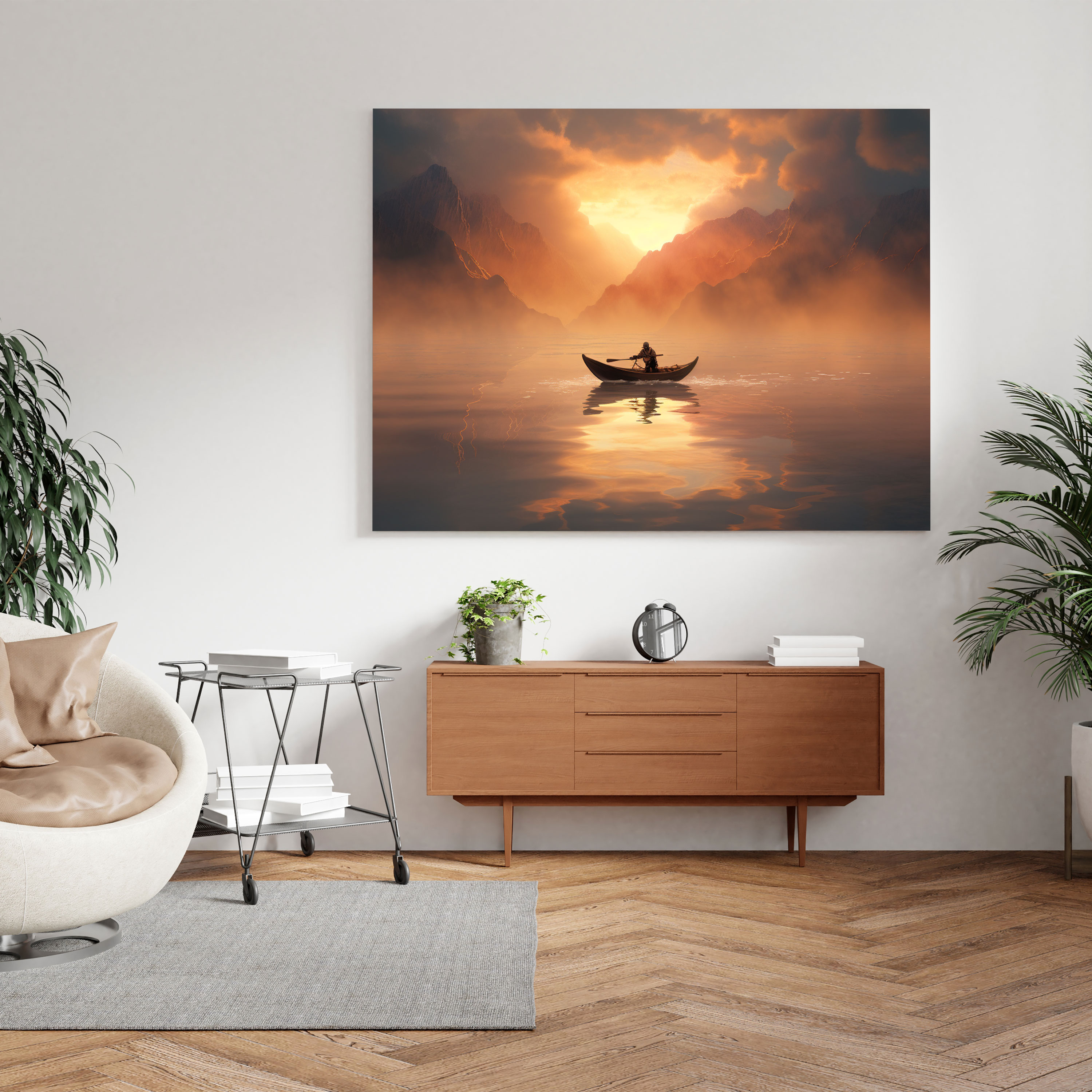 Sunrise Reflection Canvas Print - Sunrise, Canvas Wall Art, Canvas, Wall Art