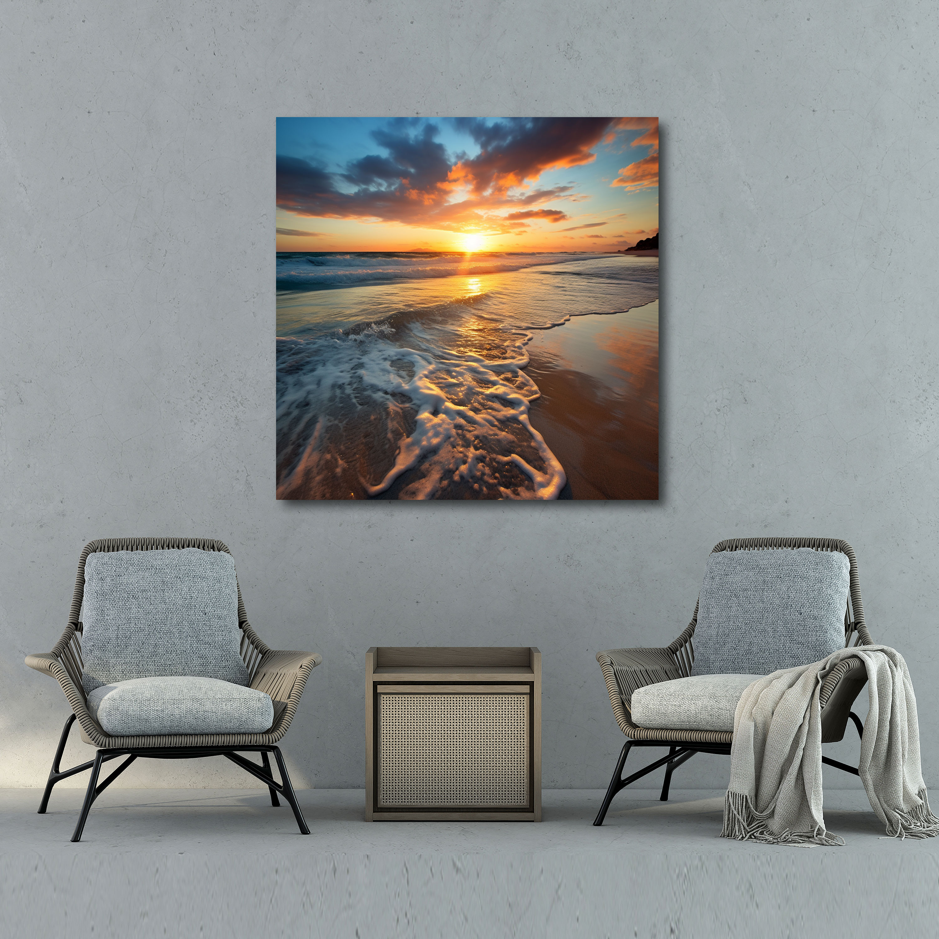 Beach Sunrise Canvas Print - Sunrise, Canvas Print, Sunrise, Wall Art