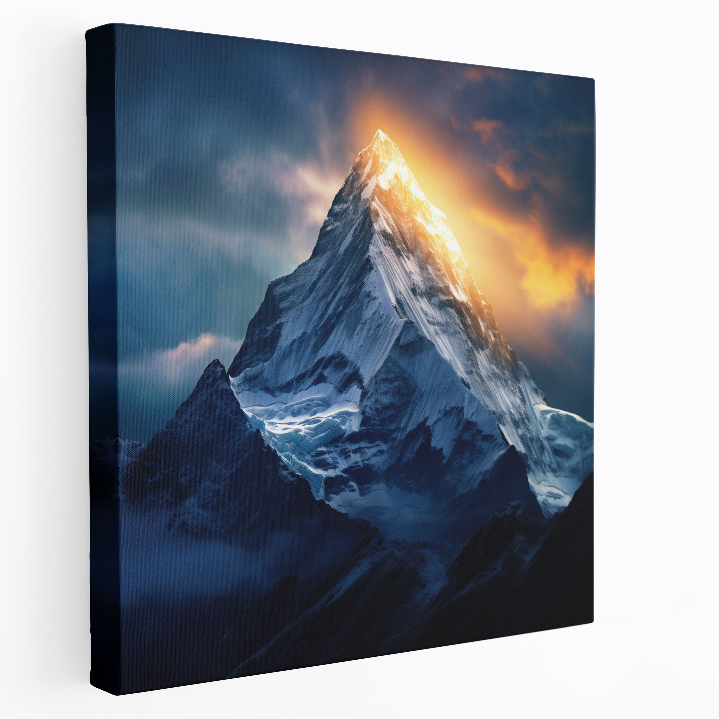 Sunrise Wall Art - Mountain Peak Canvas Print - Sunrise, Wall Decoration, Home Decoration, Vibrant Colors