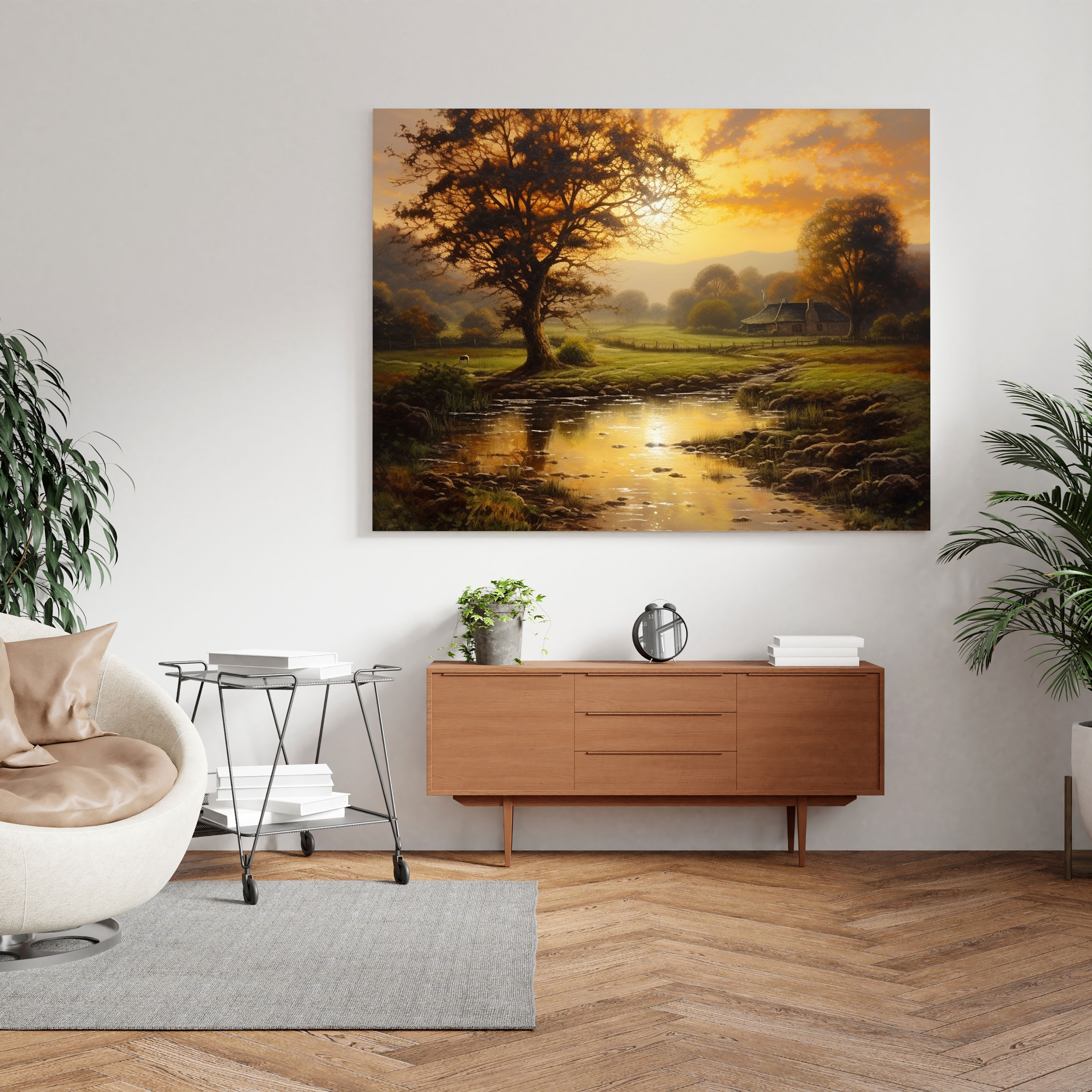 Sunrise Canvas Print - Tranquil Countryside Wall Art - Sunrise, Sunrise, Canvas Wall Art, Canvas Print