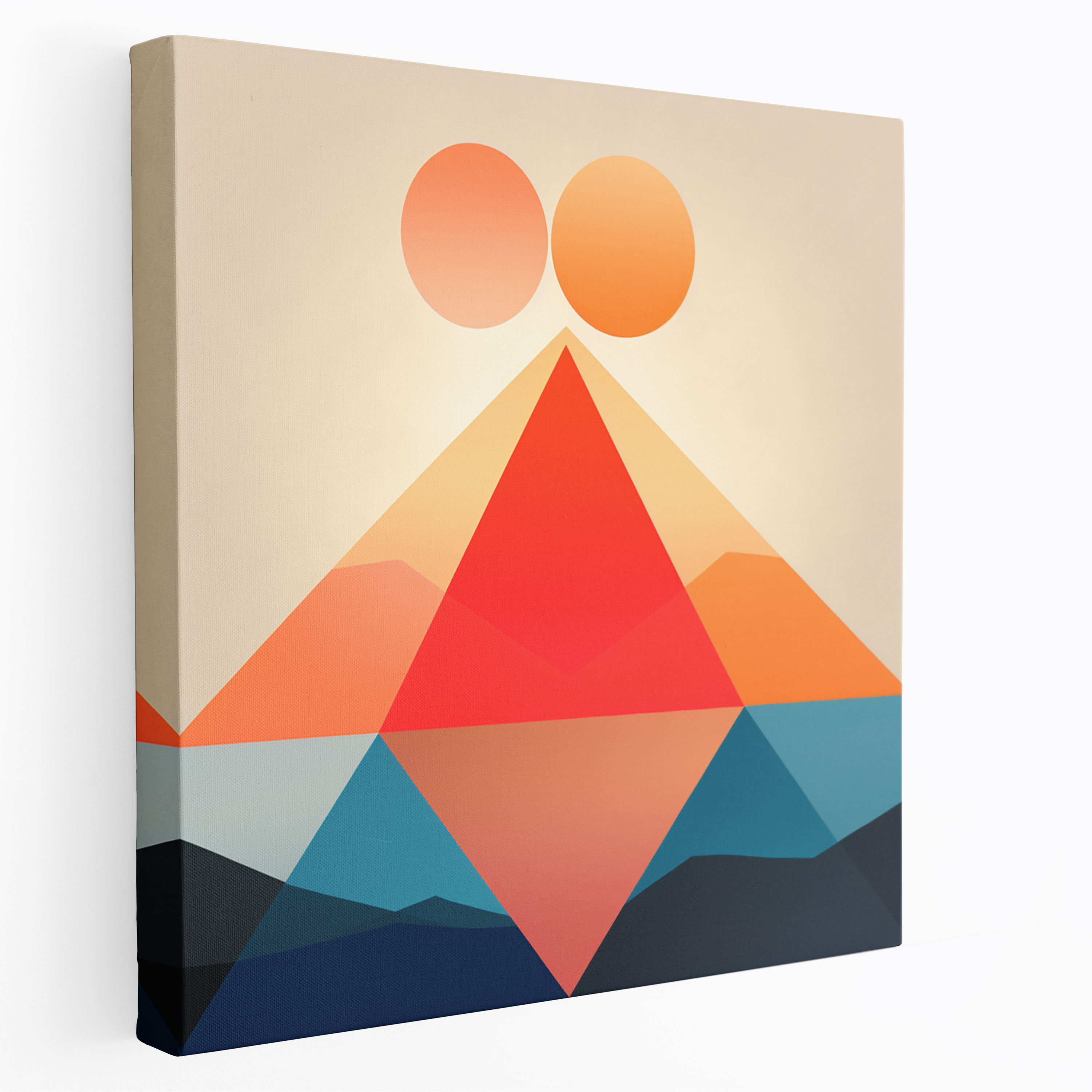 Sunrise Canvas Wall Art - Sunrise, Canvas Wall Art, Simplicity, Minimalist Art