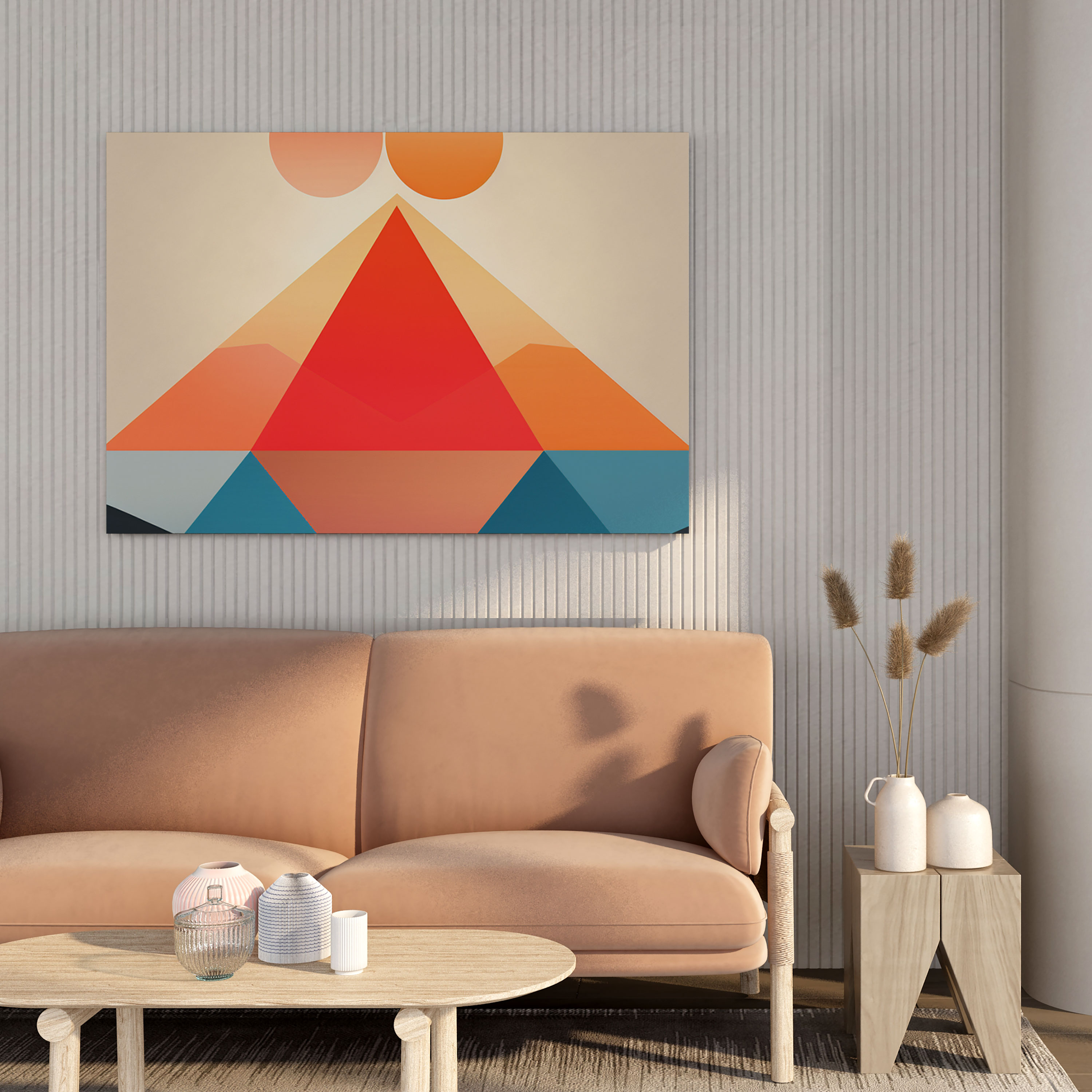 Sunrise Canvas Wall Art - Sunrise, Canvas Wall Art, Simplicity, Minimalist Art
