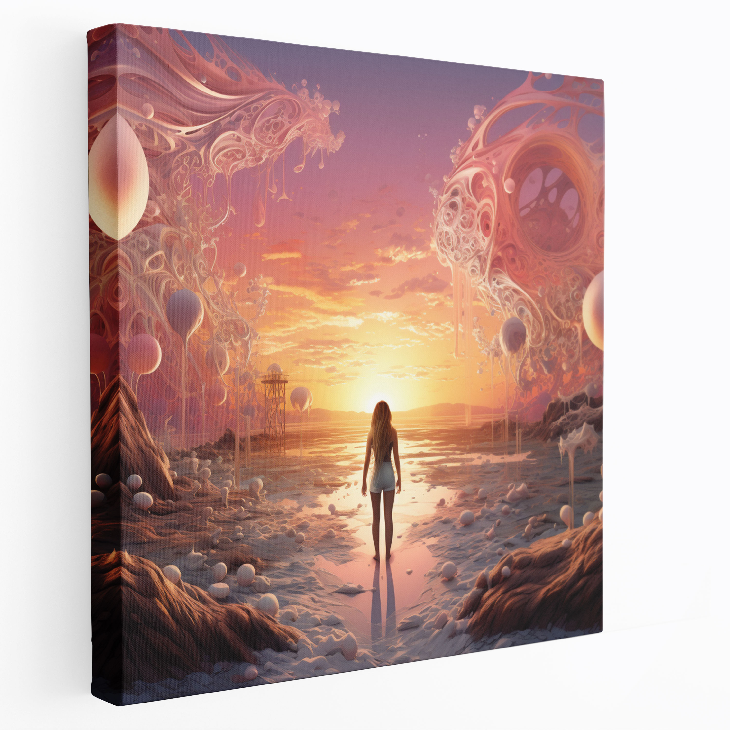 Whimsical Sunrise Canvas Print - Sunrise, Wall Art, Magic, Creativity