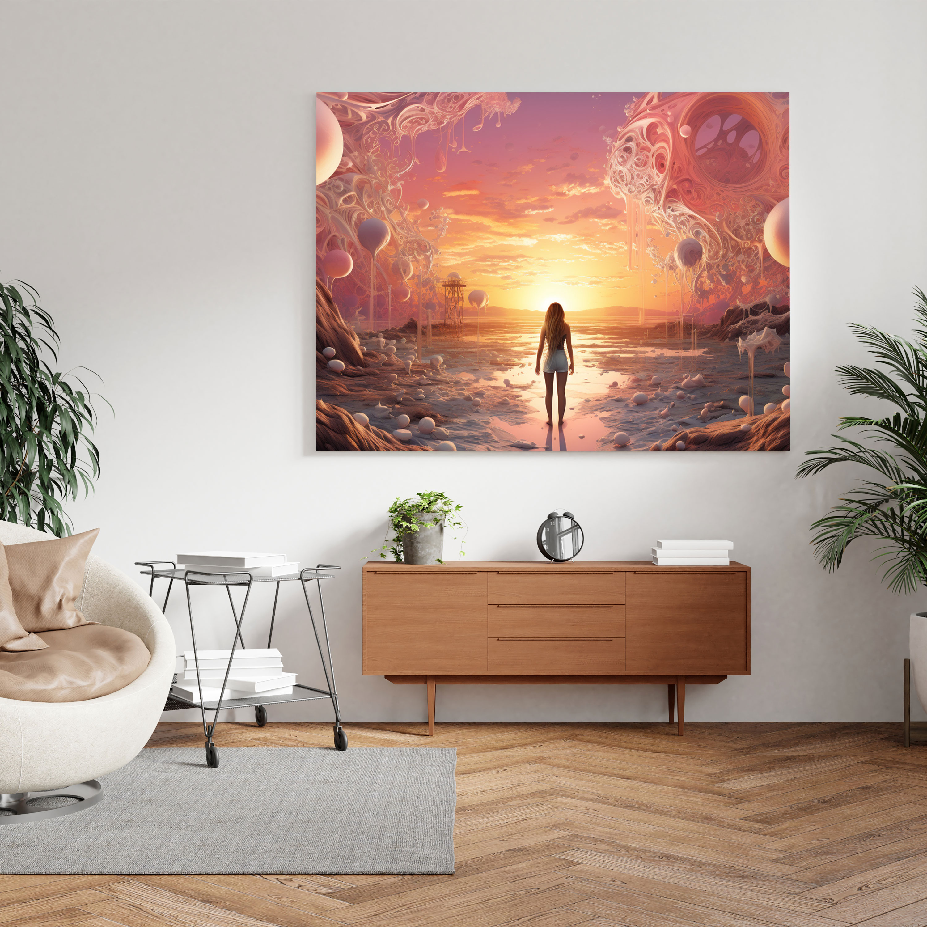Whimsical Sunrise Canvas Print - Sunrise, Wall Art, Magic, Creativity