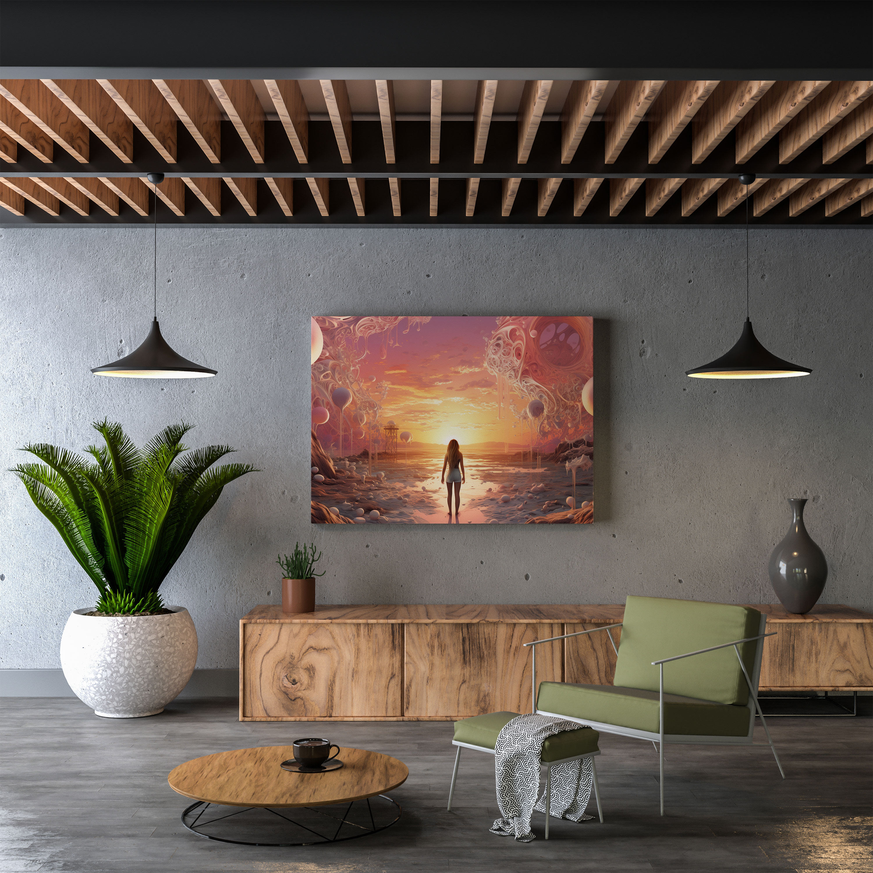 Whimsical Sunrise Canvas Print - Sunrise, Wall Art, Magic, Creativity