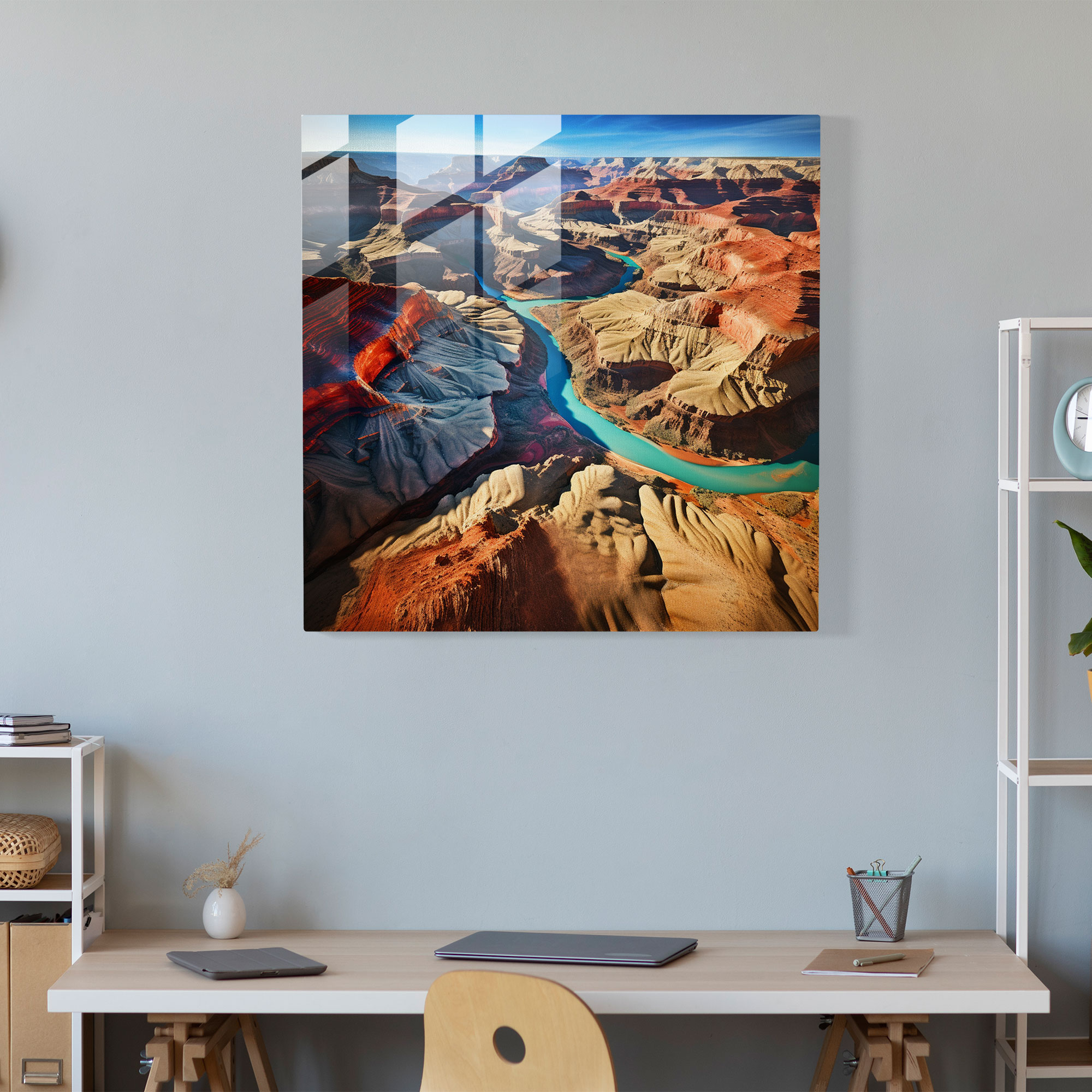 Southwest Grandeur Glass Print - Southwest, Glass Wall Art, Glass Art, Natural Beauty