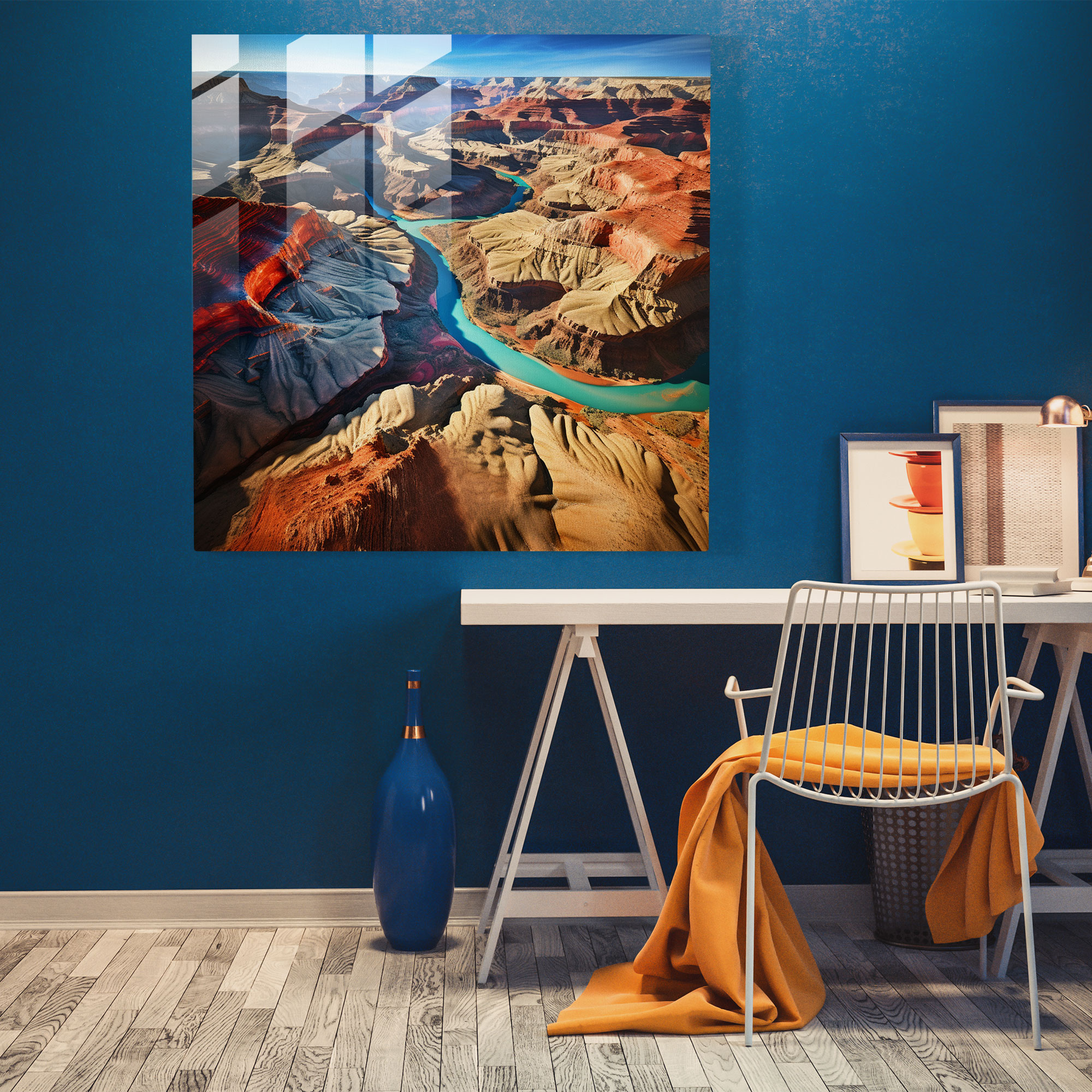 Southwest Grandeur Glass Print - Southwest, Glass Wall Art, Glass Art, Natural Beauty