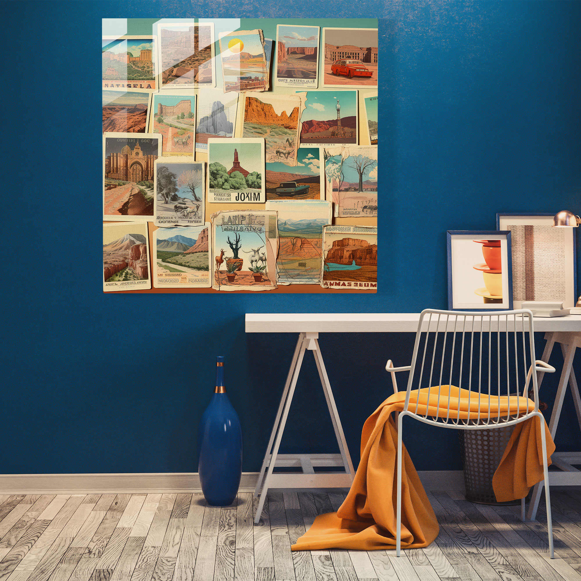 Southwest Wanderlust Glass Print - Southwest, Wanderlust, Southwest, Glass Print