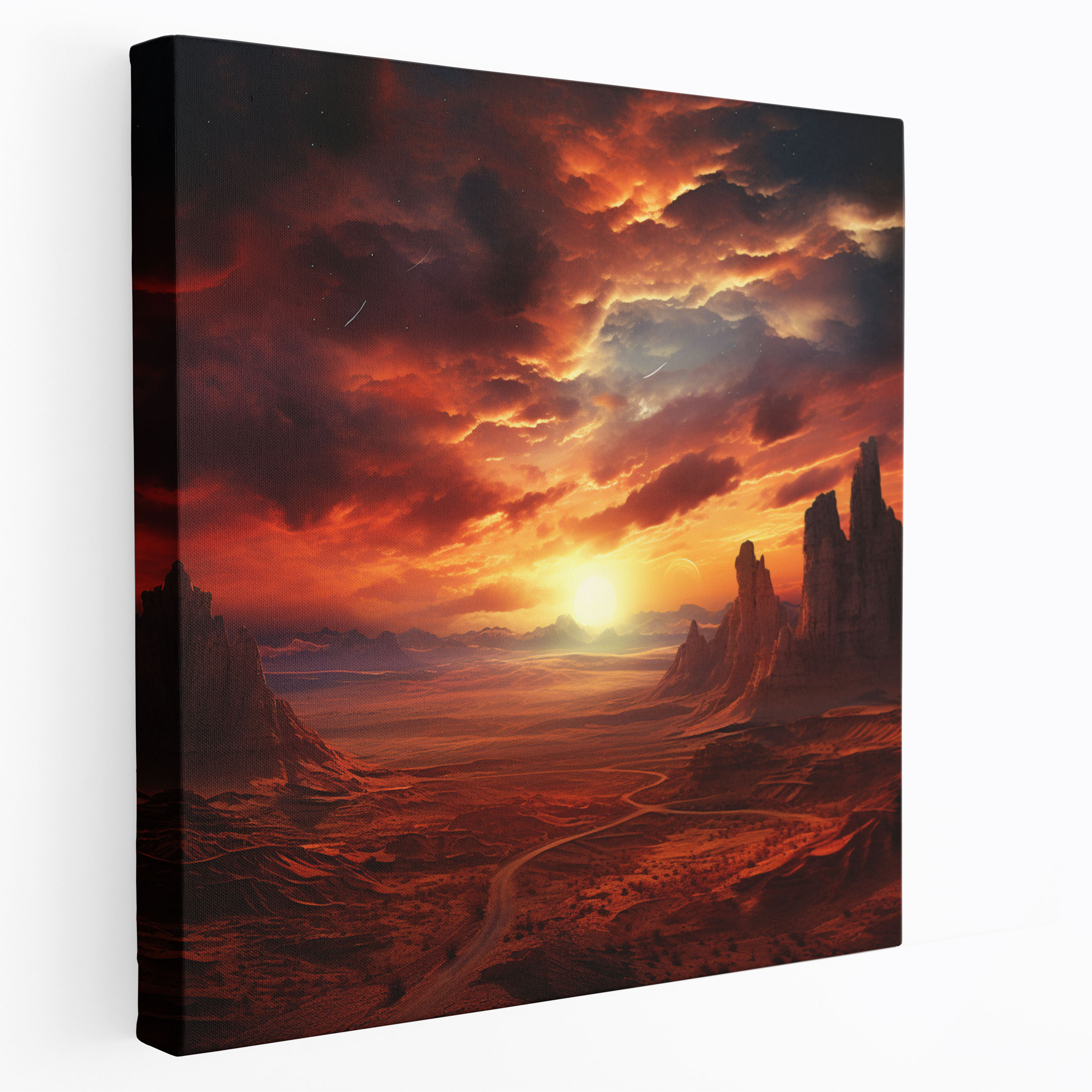 Southwest Canvas Print - Desert Sunset - Southwest, Canvas, Canvas Print, Wall Art
