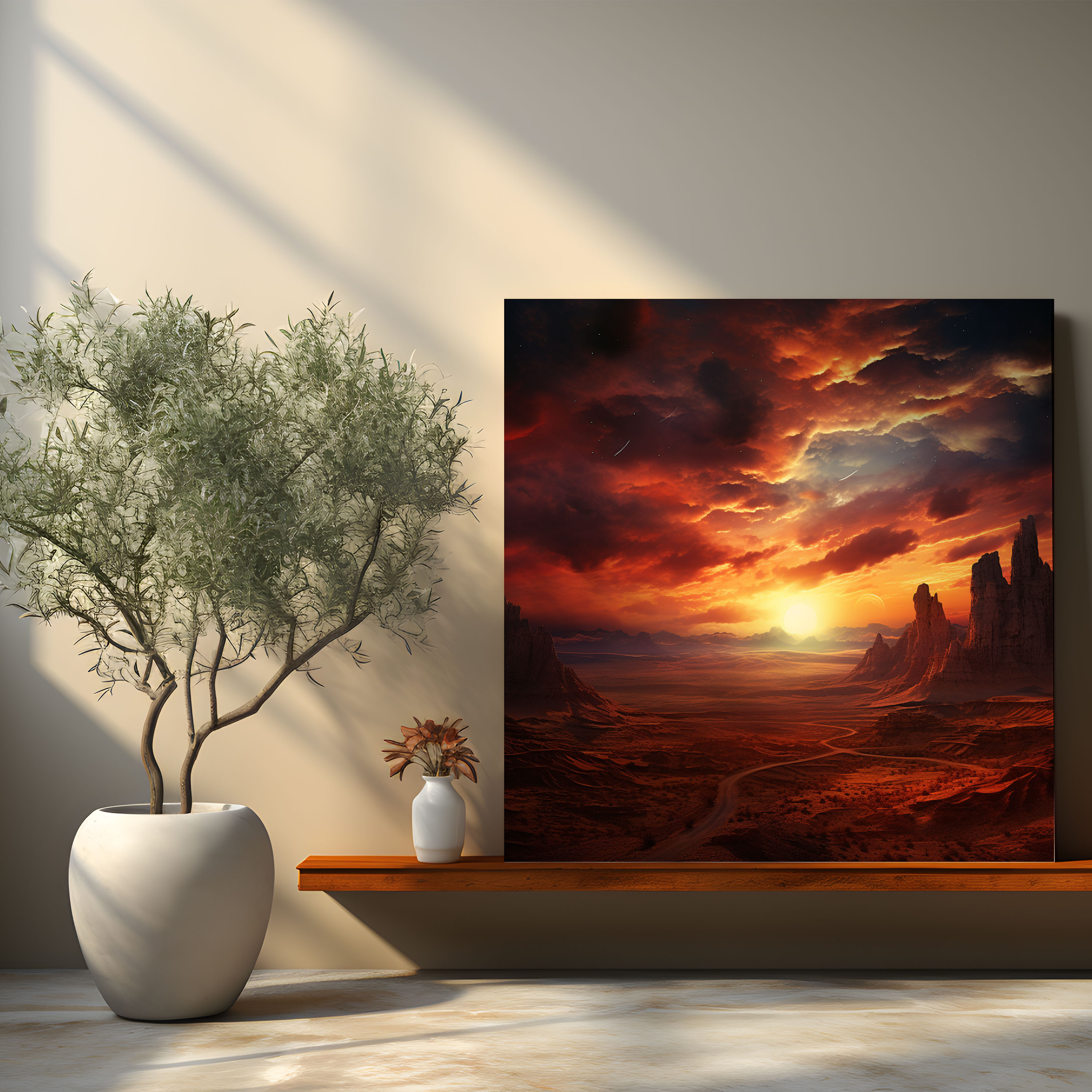 Southwest Canvas Print - Desert Sunset - Southwest, Canvas, Canvas Print, Wall Art