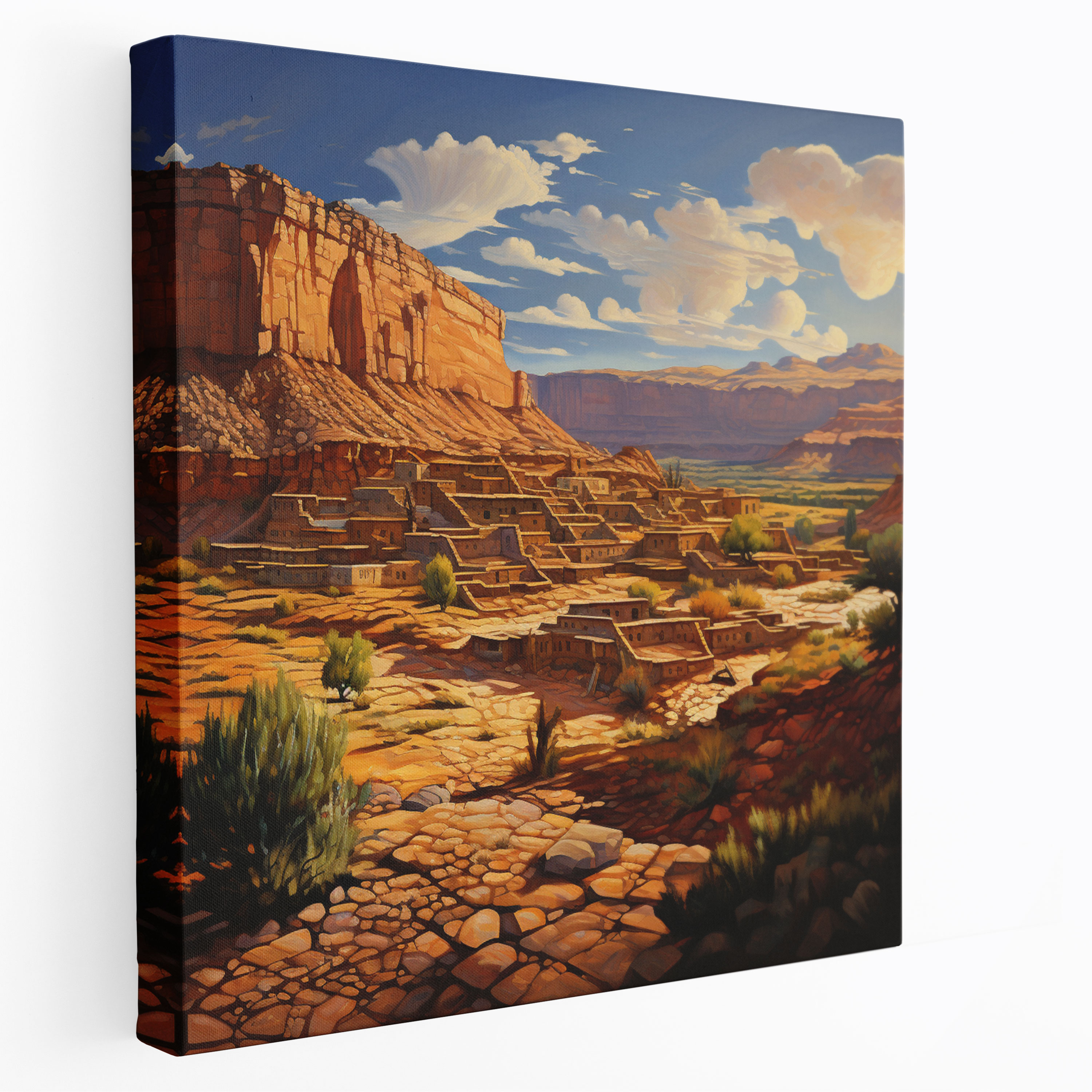 Southwest Wall Art - Majestic Mesas - Southwest, Canvas Print, Canvas Wall Art, Majestic Mesas