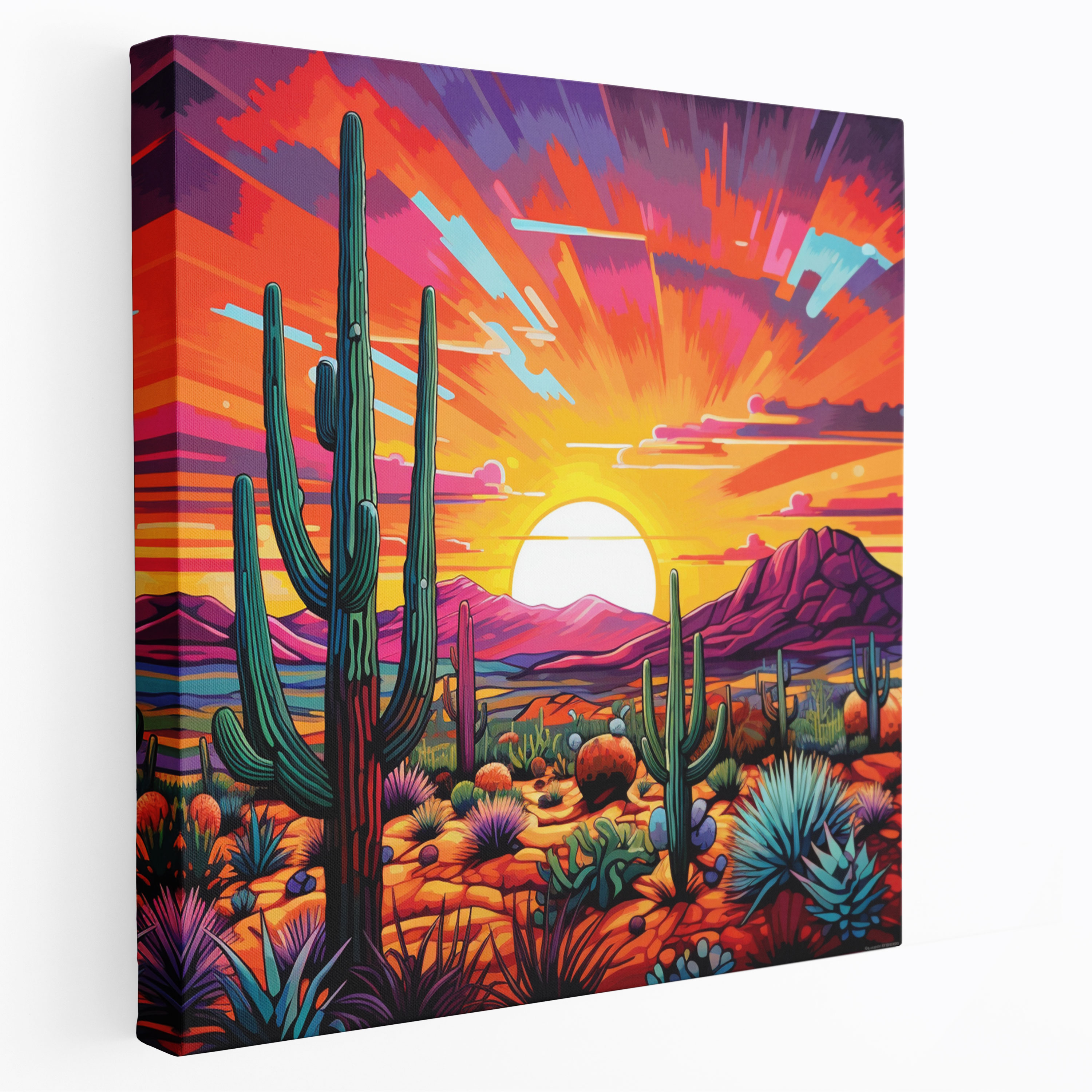 Southwest Desert Canvas Print - Southwest, Canvas, Sunset, Southwest