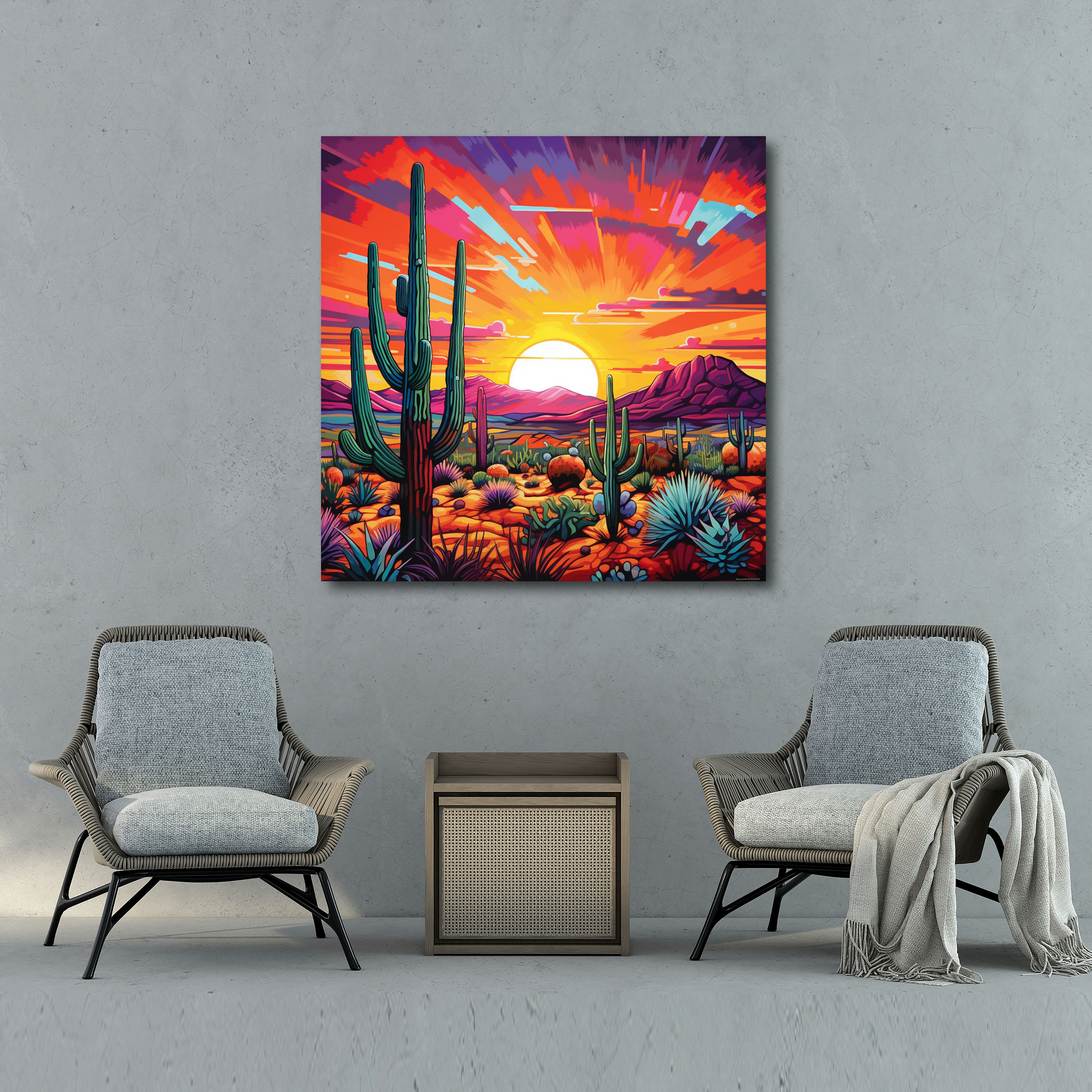 Southwest Desert Canvas Print - Southwest, Canvas, Sunset, Southwest