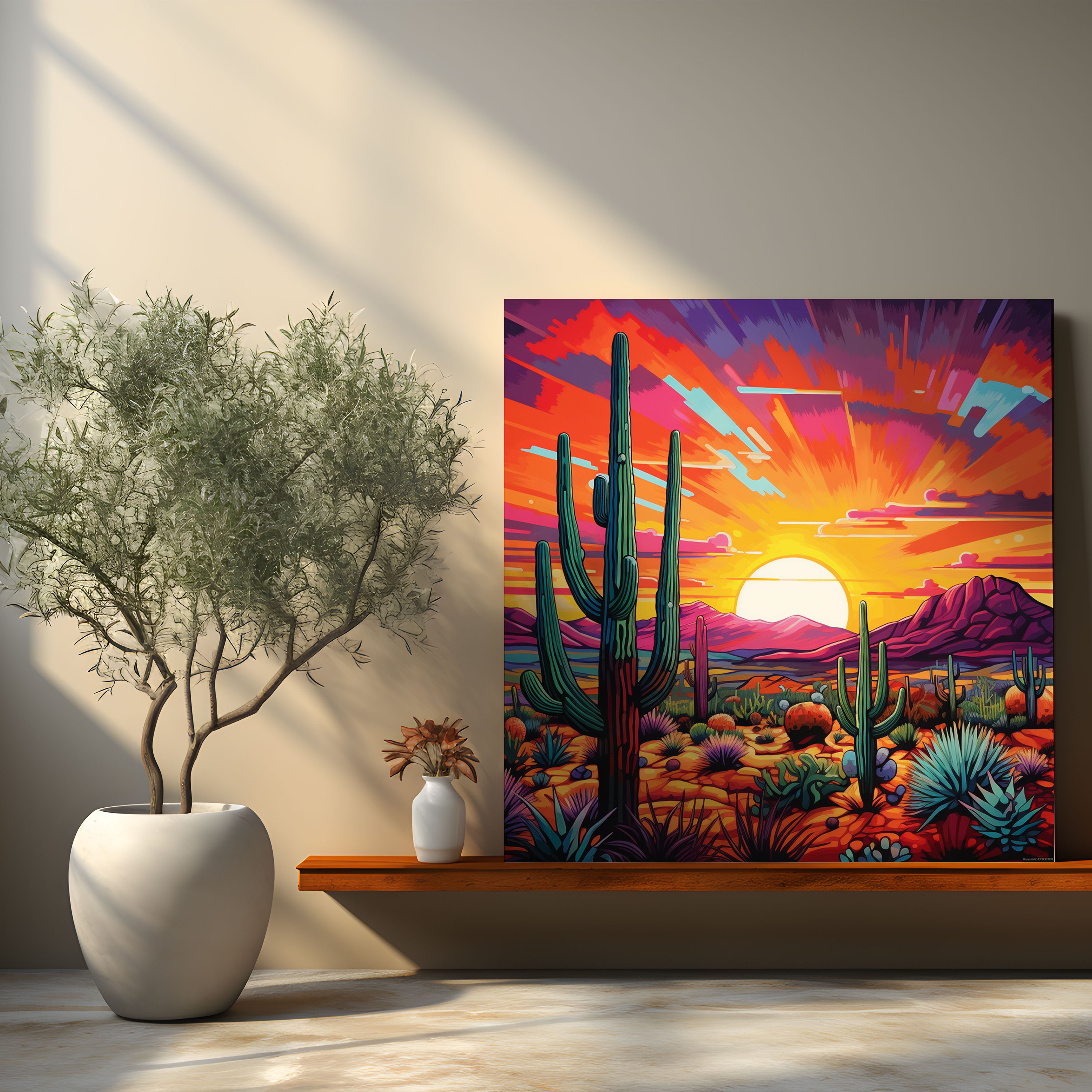 Southwest Desert Canvas Print - Southwest, Canvas, Sunset, Southwest