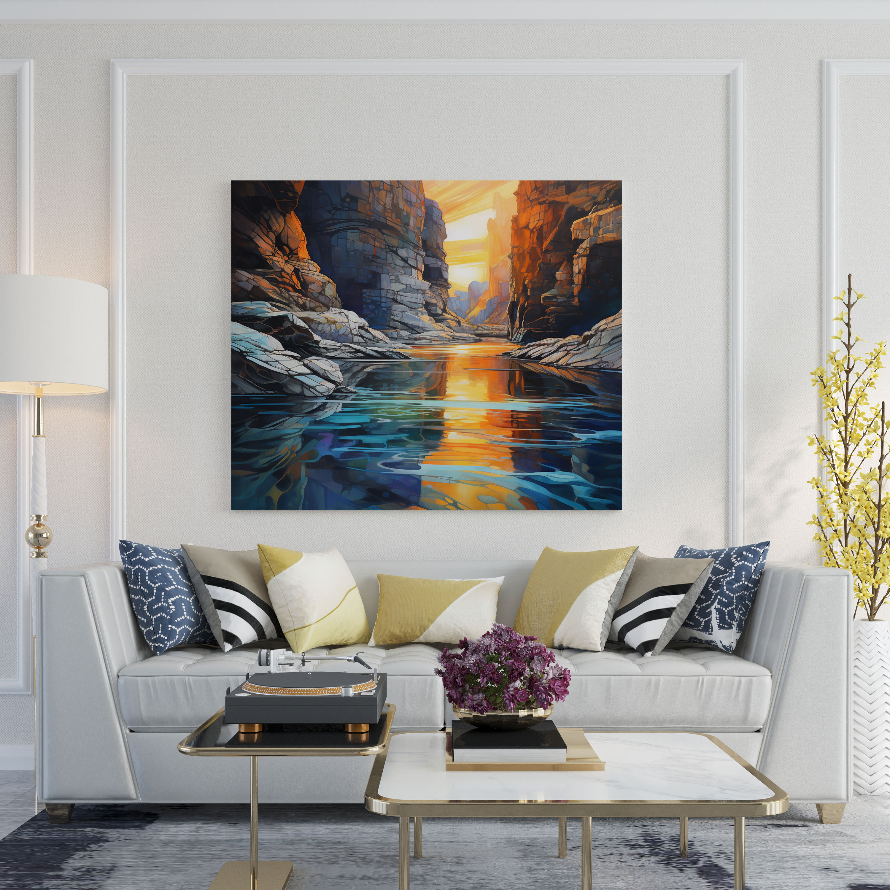 Southwest Canyon Canvas Print - Southwest, River, Canvas, Wall Art
