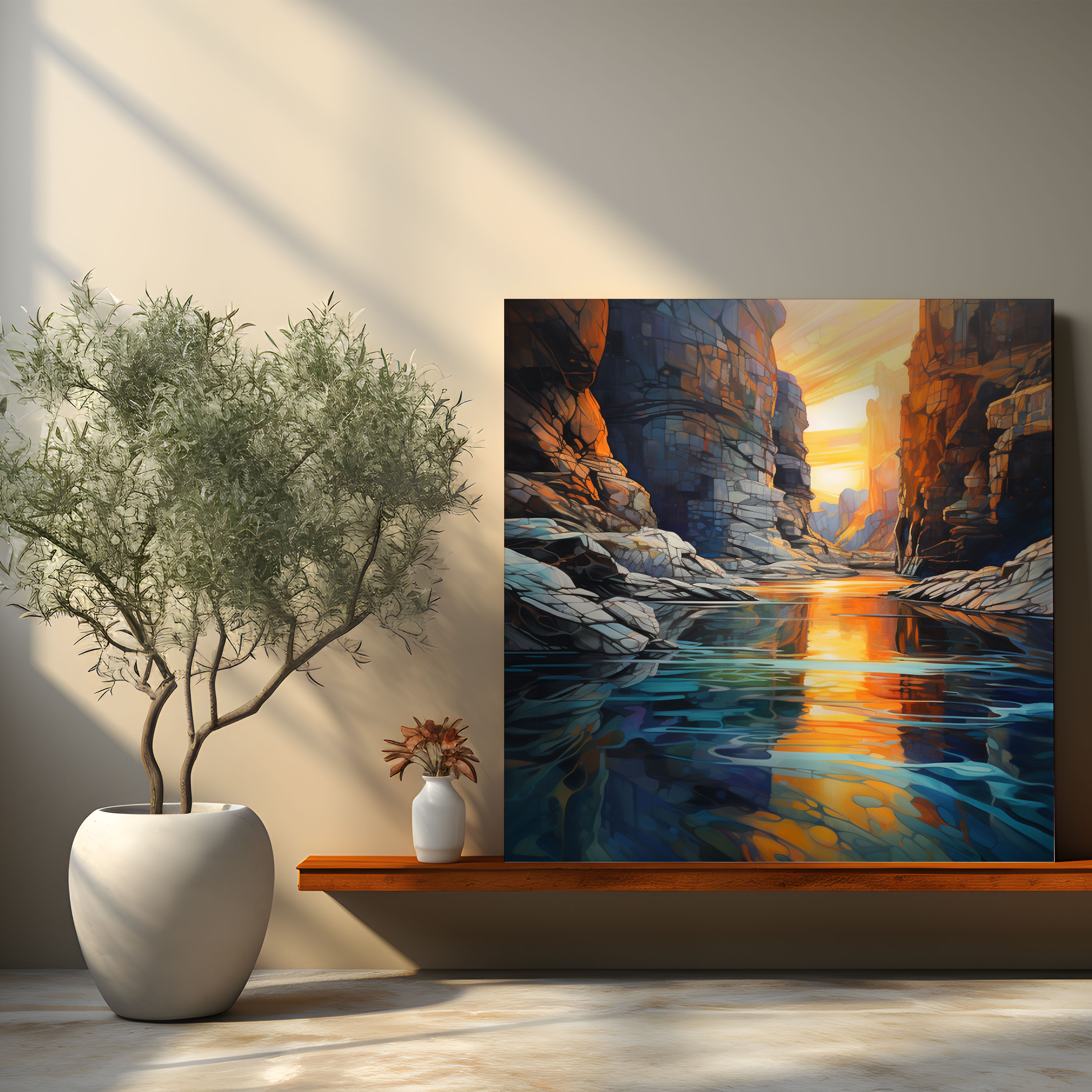 Southwest Canyon Canvas Print - Southwest, River, Canvas, Wall Art