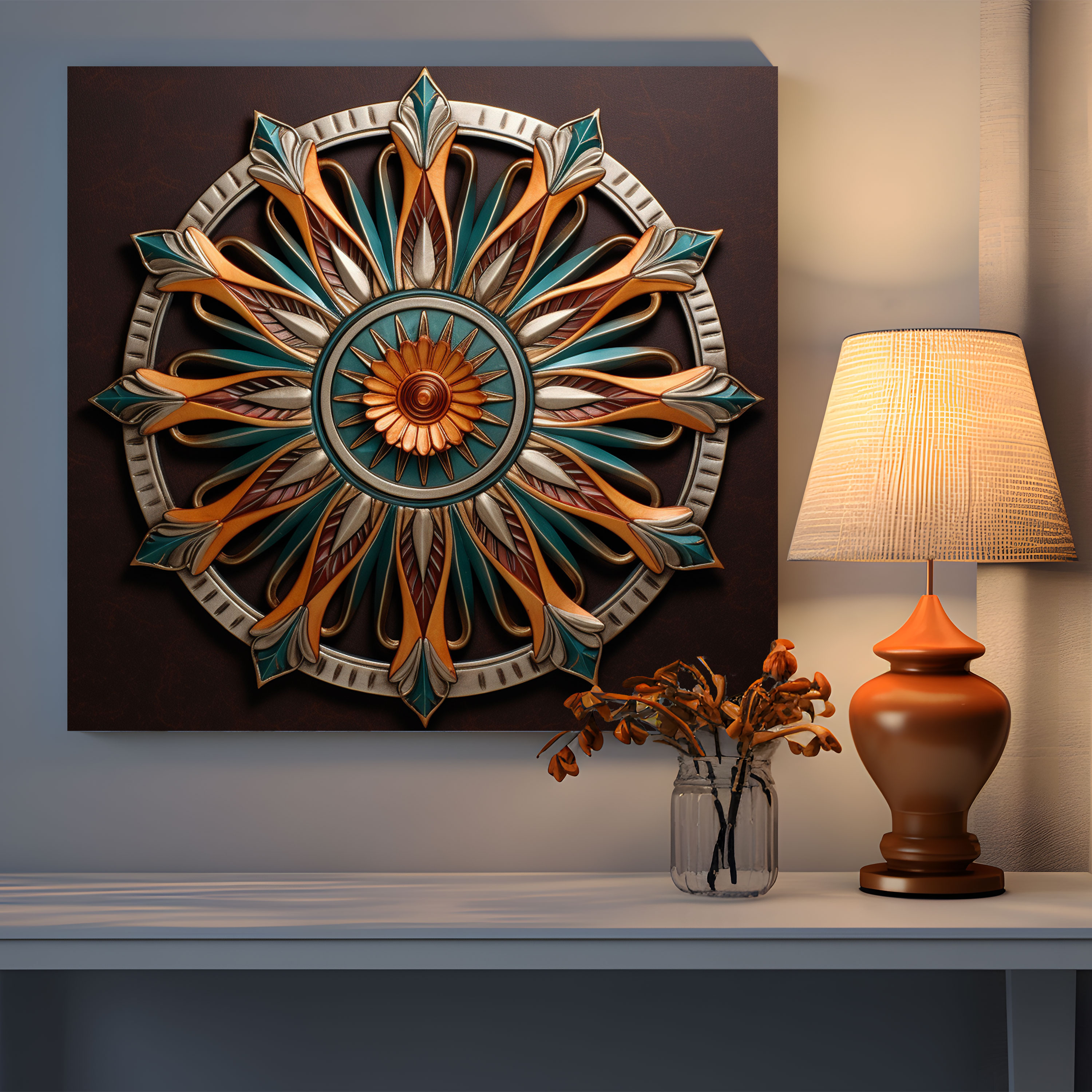 Southwest Sunburst Metal Wall Art - Southwest, Southwest, Home Decoration, Southwestern Patterns