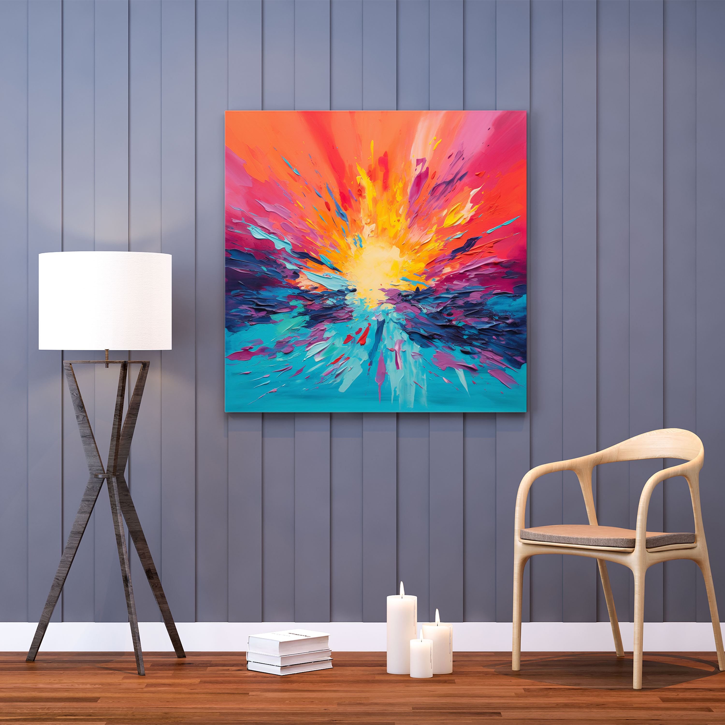 Southwest Sunset Abstract Canvas Print - Southwest, Canvas Wall Art, Abstract Art, Canvas