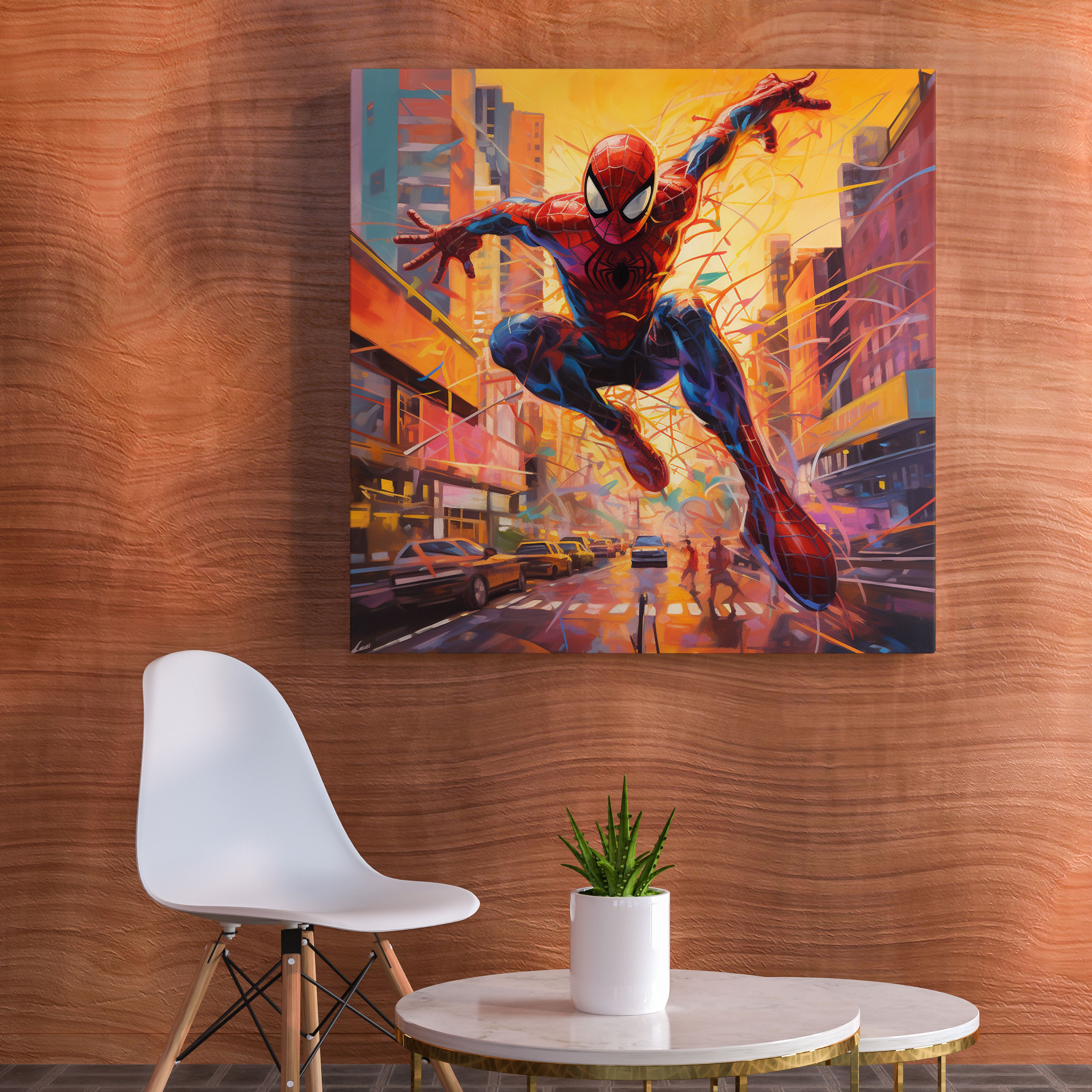 Spiderman Graffiti Canvas Print - Spiderman, Graffiti-Style, Wall Art, Spiderman