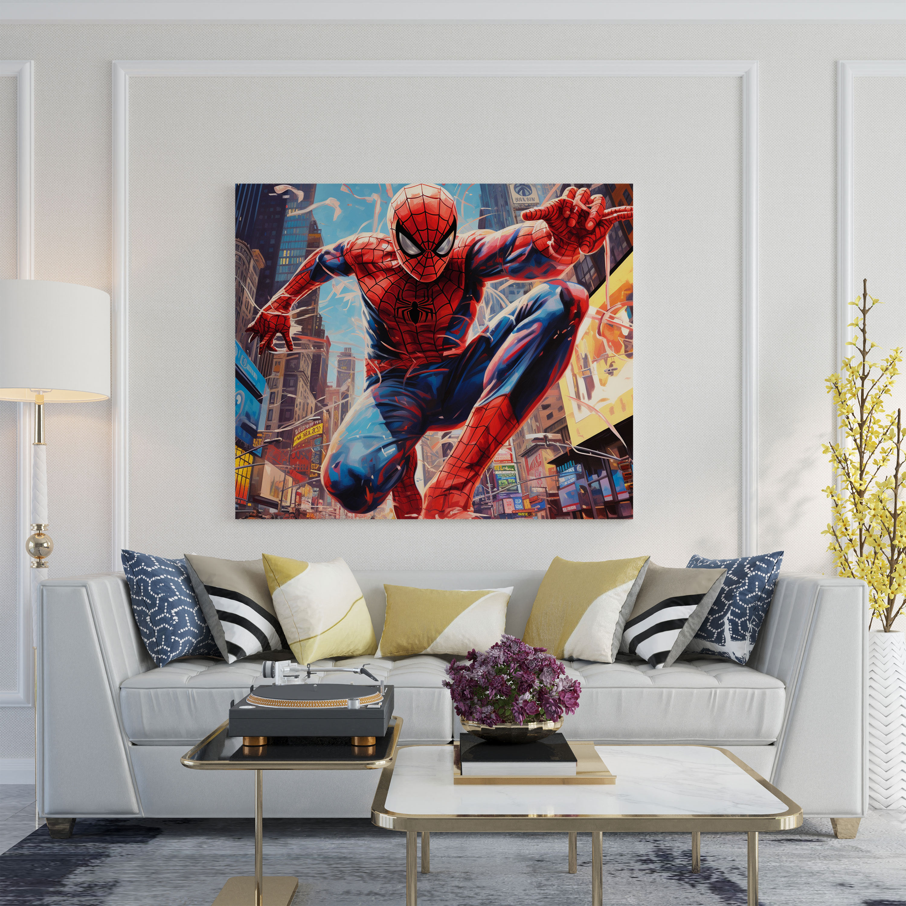 Spiderman Canvas Print - Spiderman, Spiderman, New York City, Wall Decoration