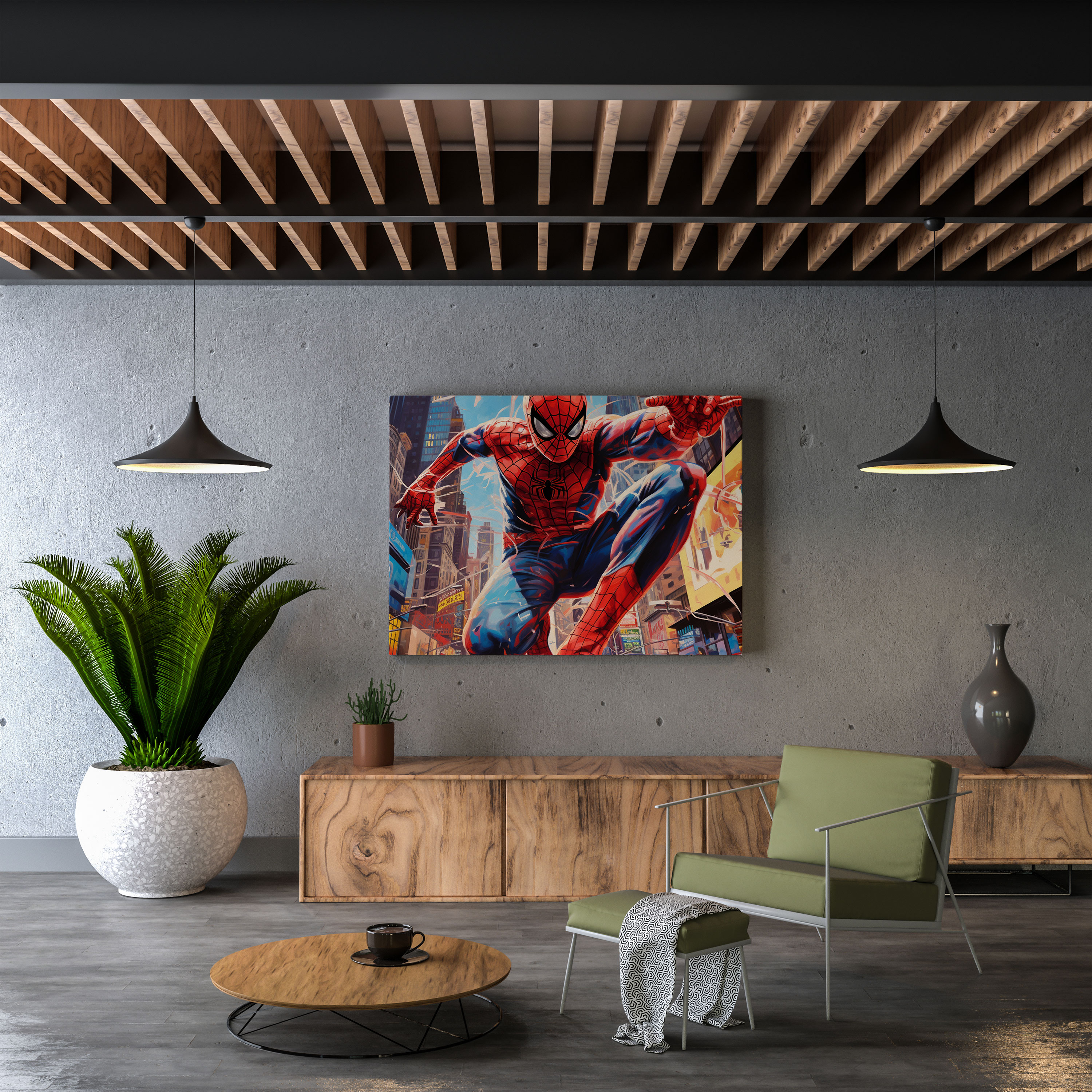 Spiderman Canvas Print - Spiderman, Spiderman, New York City, Wall Decoration