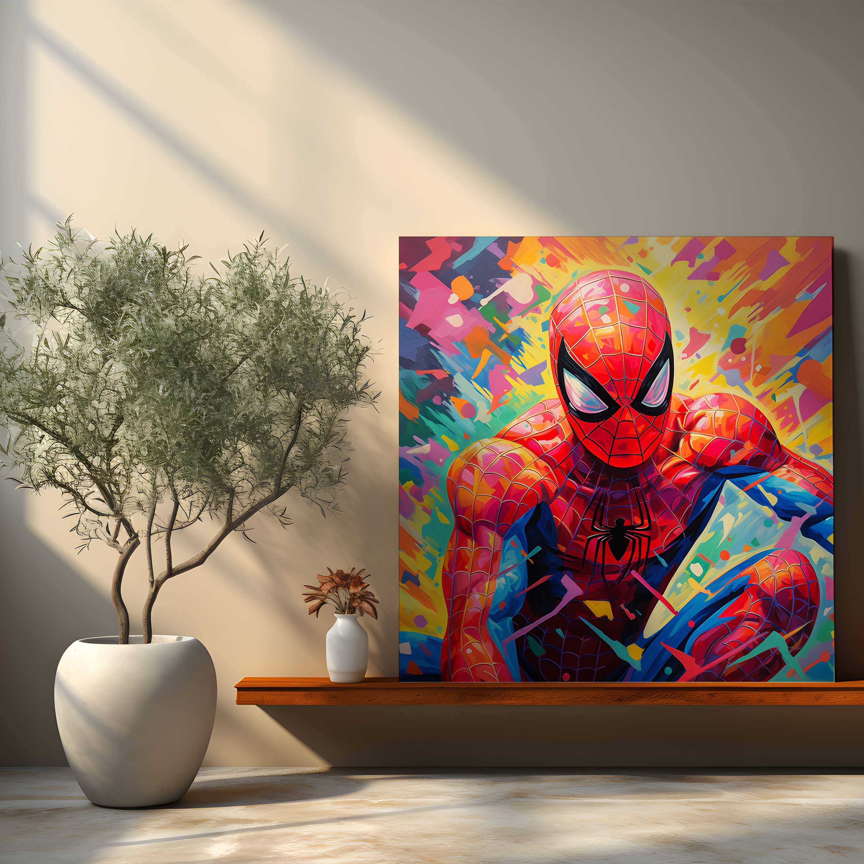 Spiderman Pop Art Wall Art - Spiderman, Energy, Fun, Home Decoration