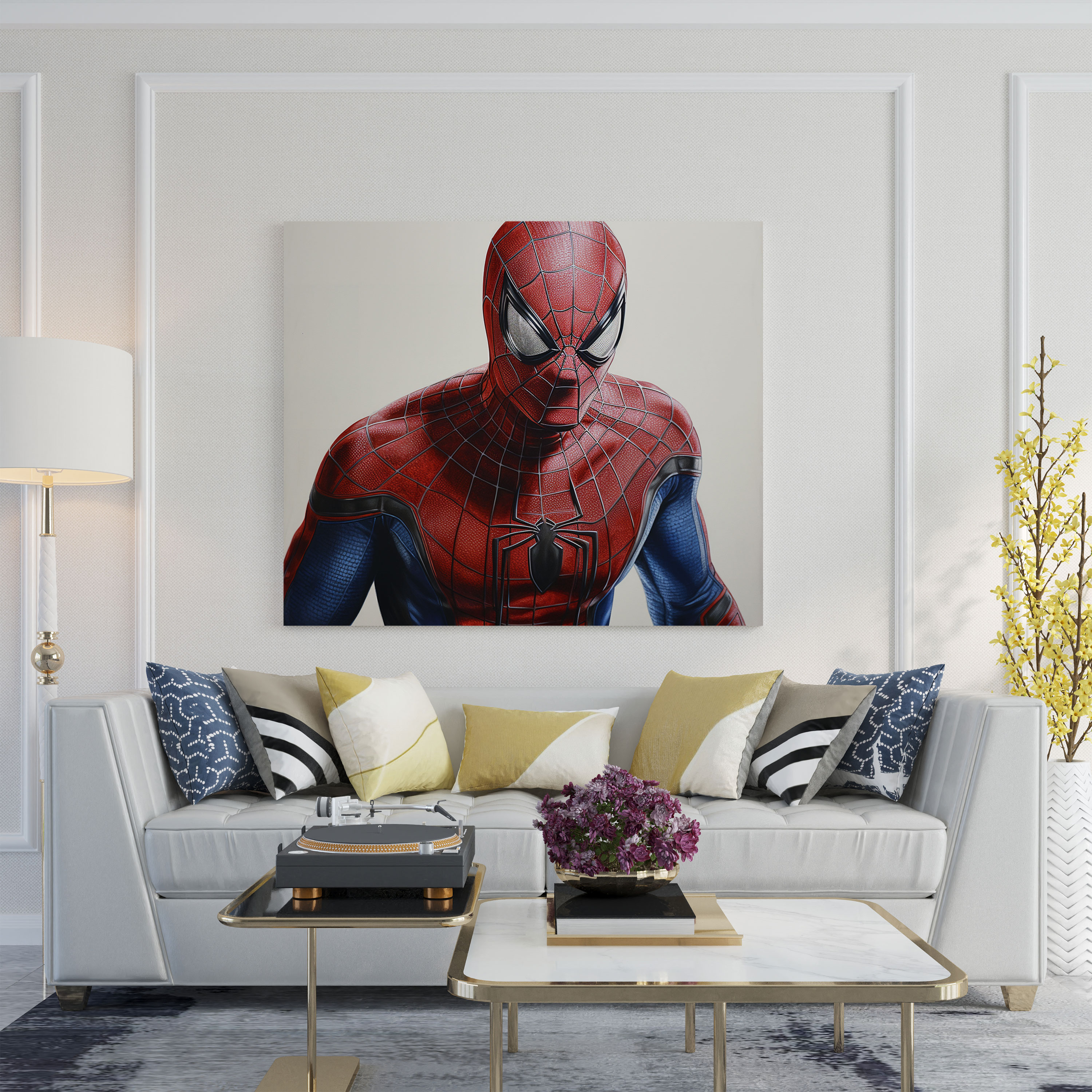 Spiderman Realistic Wall Art - Spiderman, Wall Decoration, Intricate Details, Home Decoration