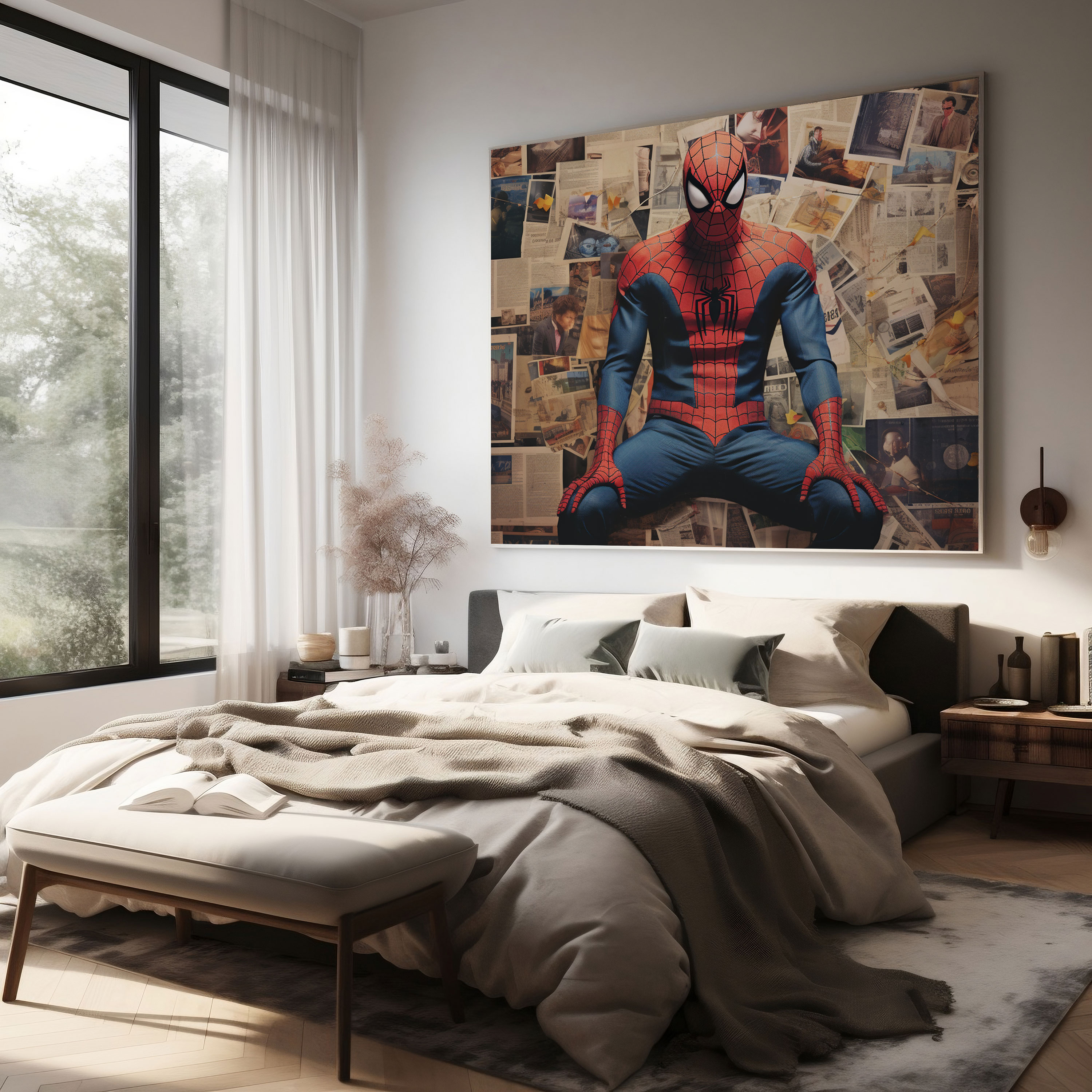 Spiderman Collage Wall Decoration - Spiderman, Spiderman, Home Decoration, Captivating