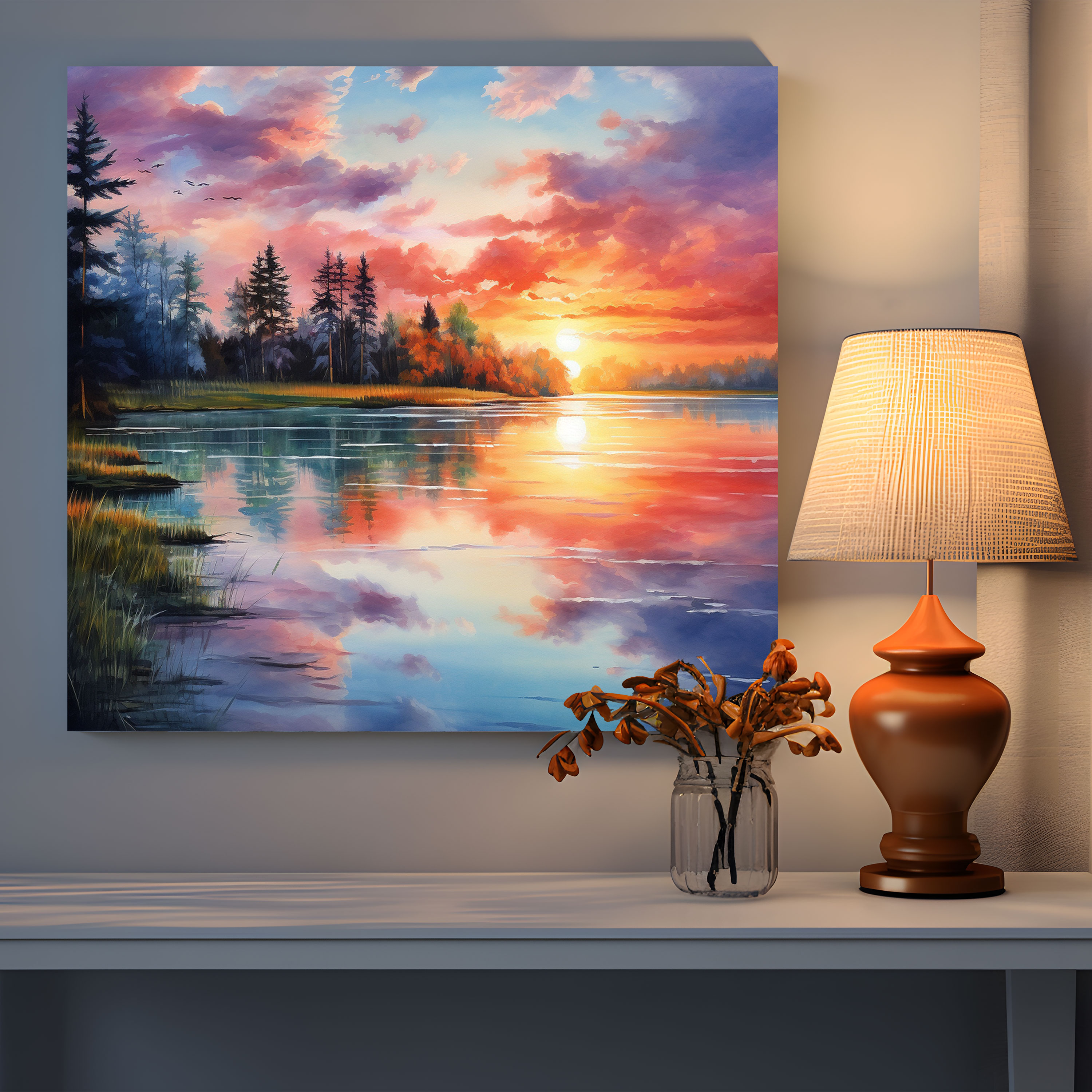 Spiritual Watercolor Canvas Print - Spiritual, Nature, Canvas Print, Home Decoration