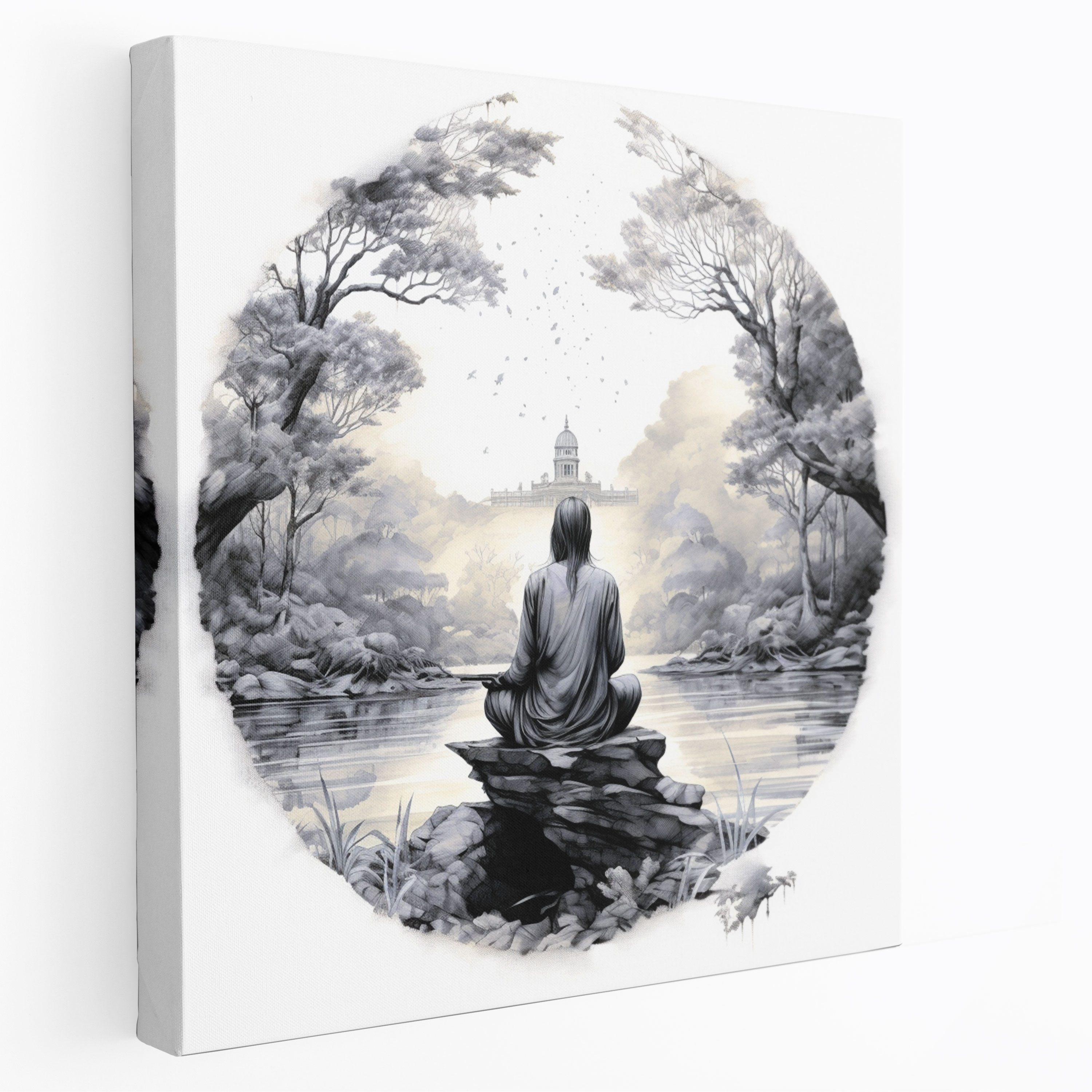 Zen Spiritual Canvas Print - Spiritual, Serene, Zen, Wall Art