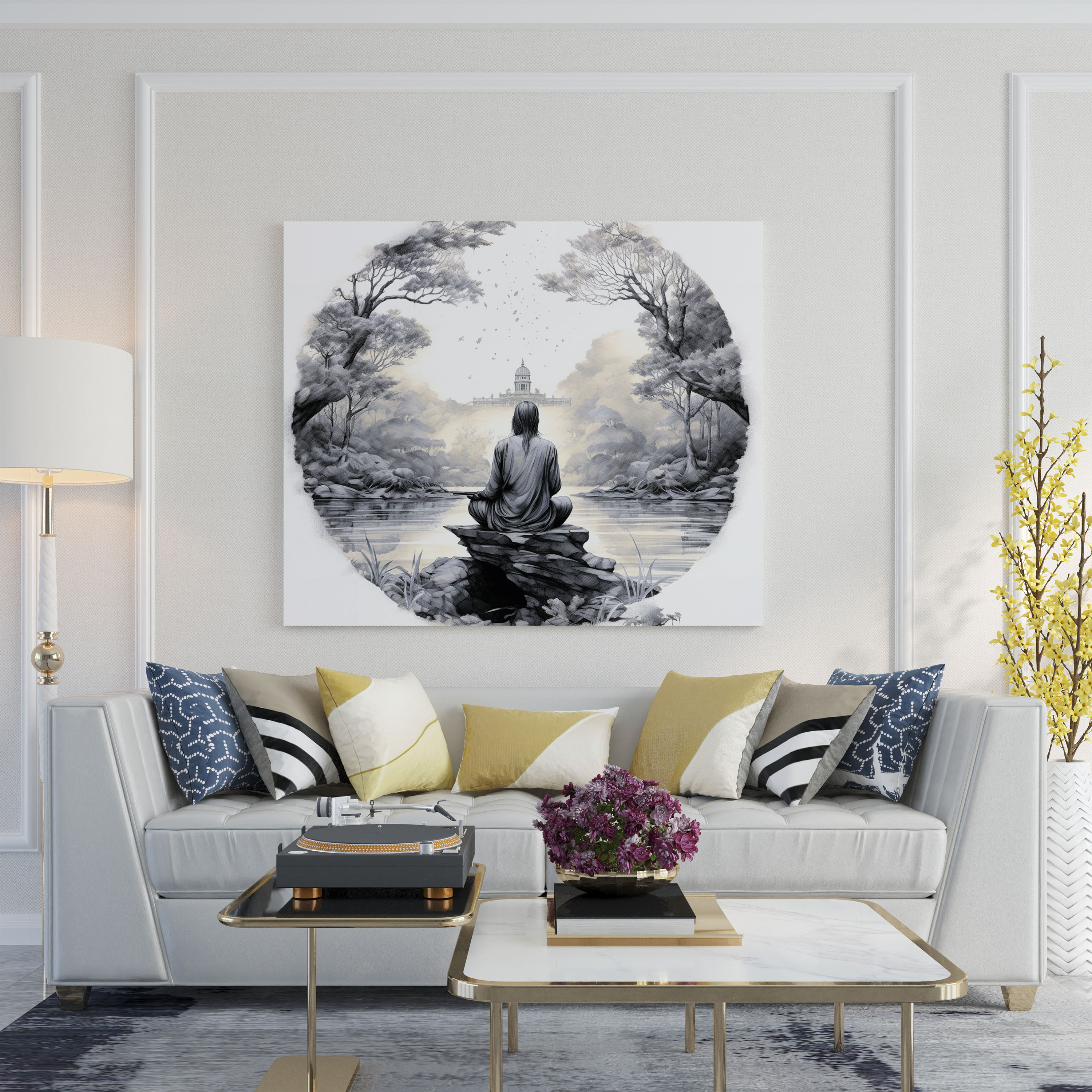 Zen Spiritual Canvas Print - Spiritual, Serene, Zen, Wall Art