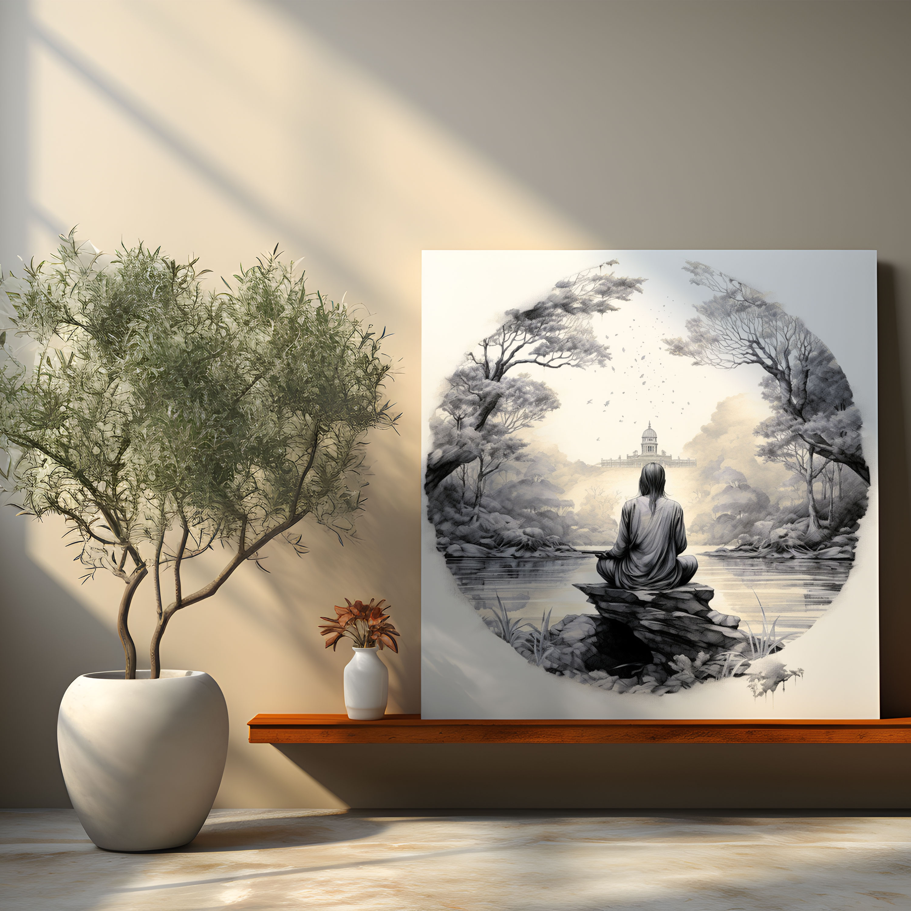 Zen Spiritual Canvas Print - Spiritual, Serene, Zen, Wall Art