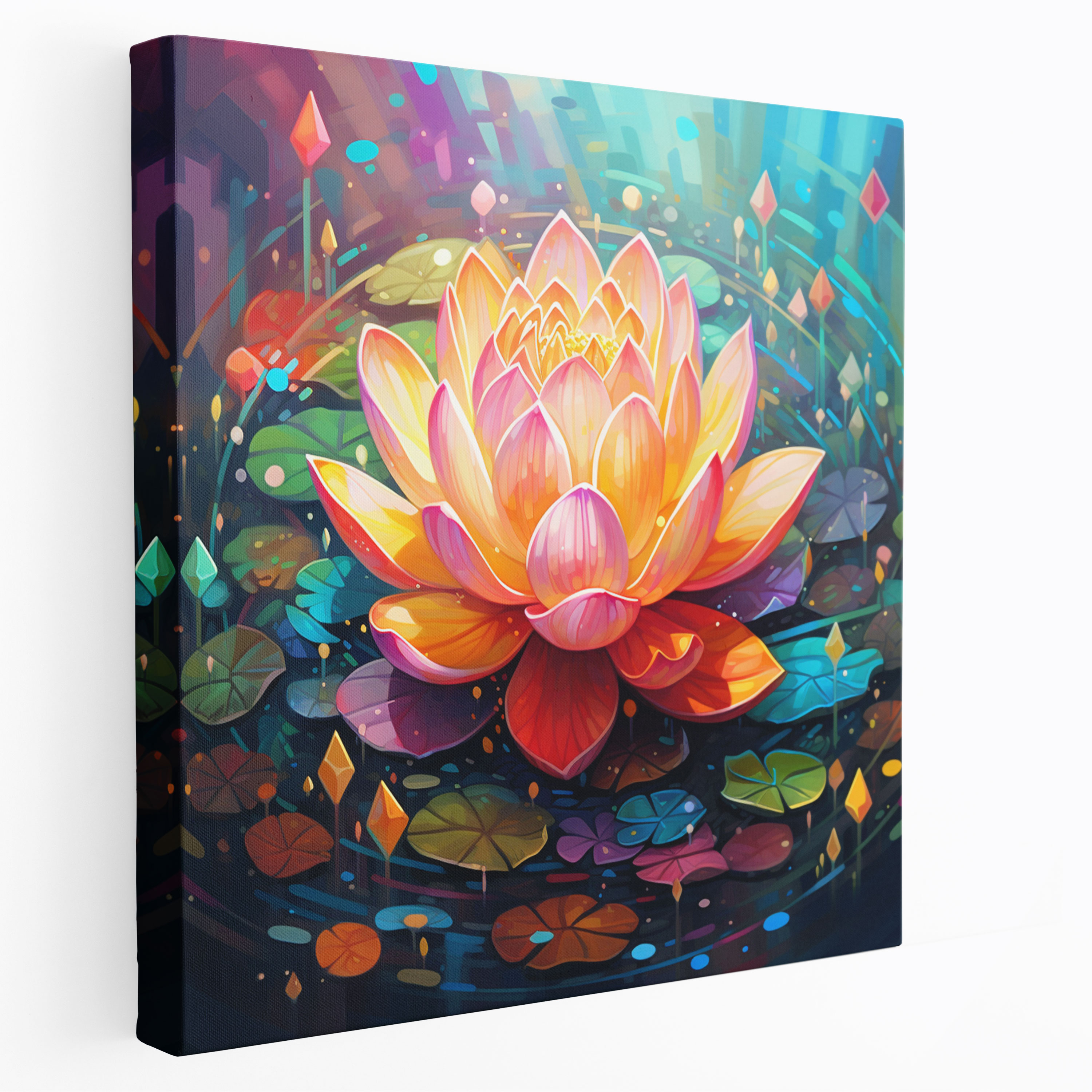 Lotus Flower Wall Art - Spiritual, Purity, Spiritual, Elegance