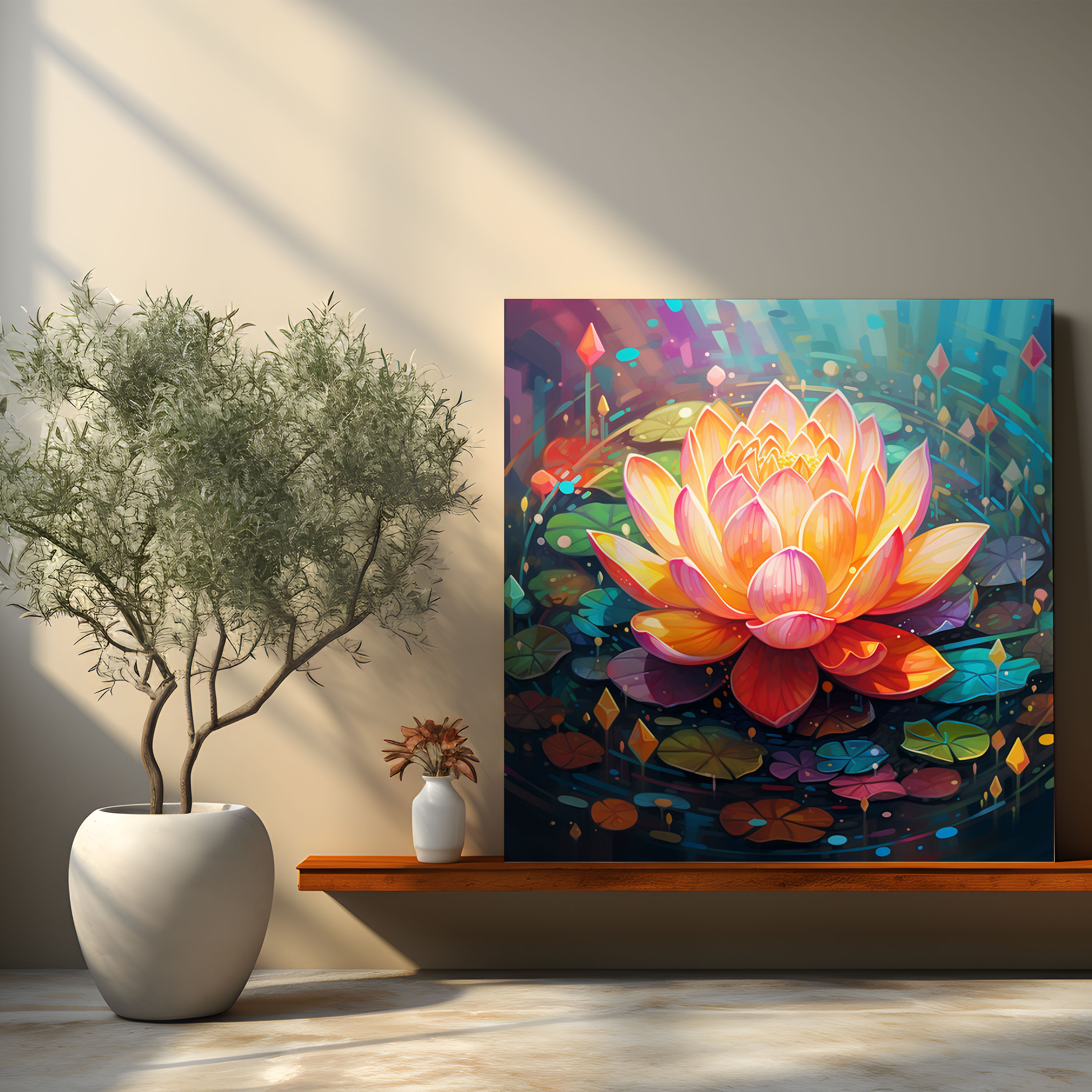 Lotus Flower Wall Art - Spiritual, Purity, Spiritual, Elegance