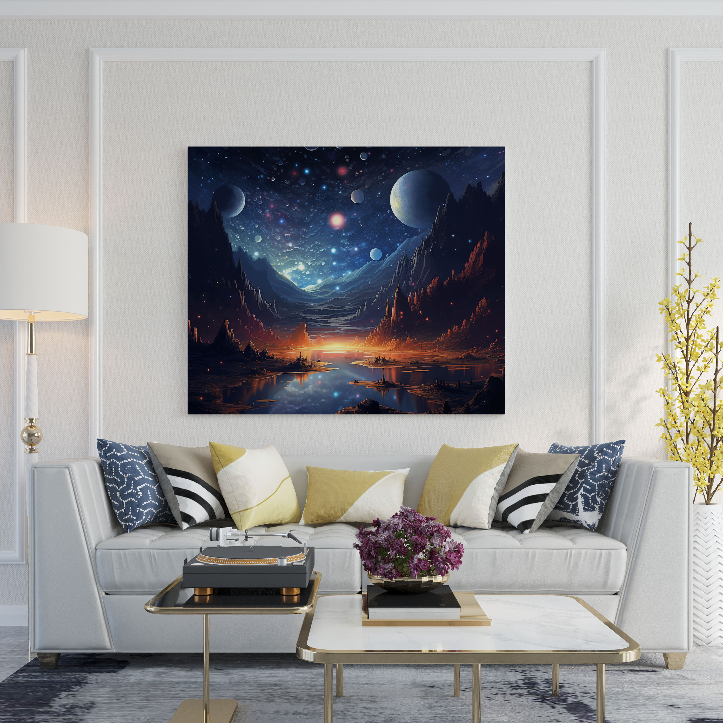 Celestial Spiritual Wall Art - Spiritual, Stars, Celestial, Wall Decoration