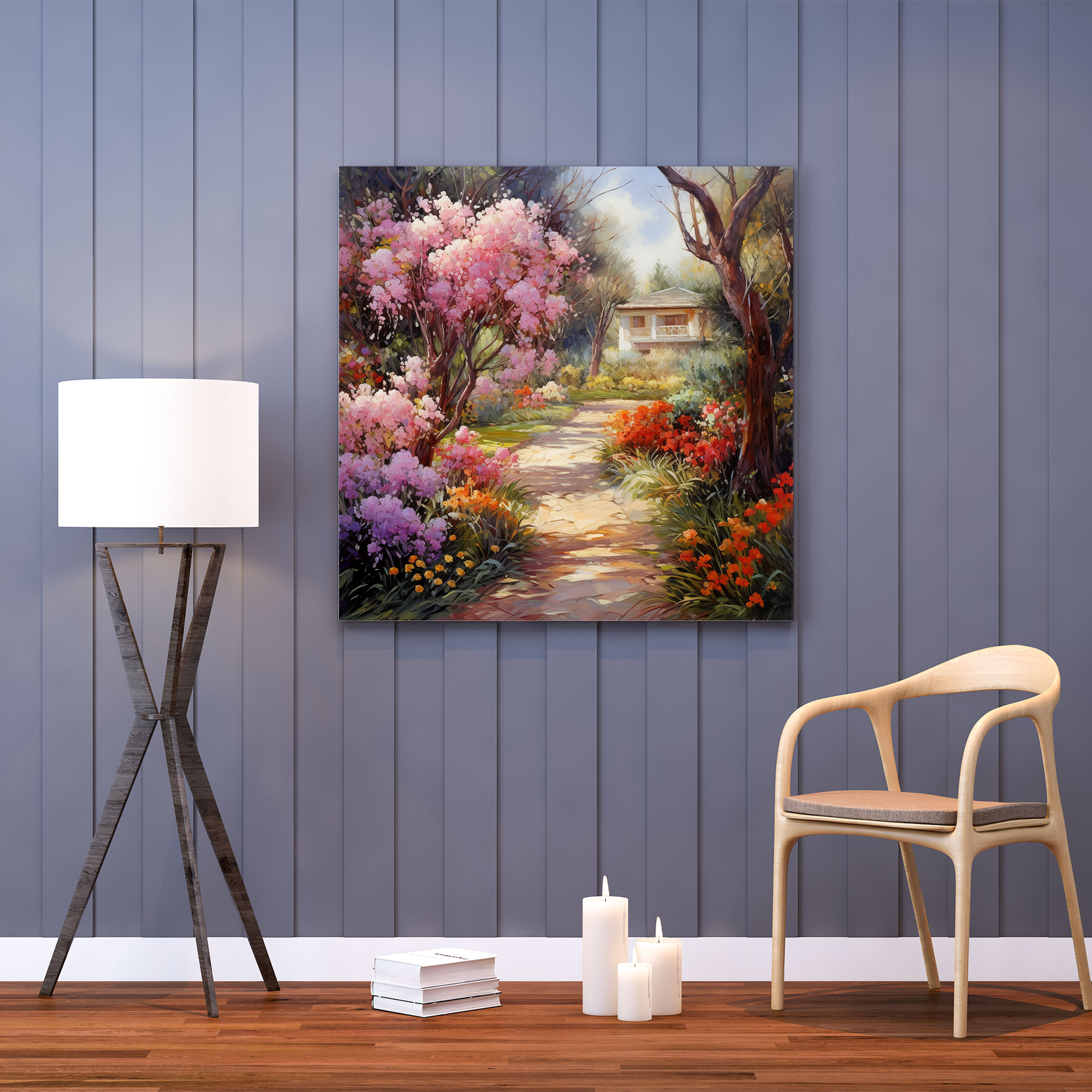 Tranquil Spiritual Canvas Print - Spiritual, Tranquil, Wall Decoration, Oil Painting