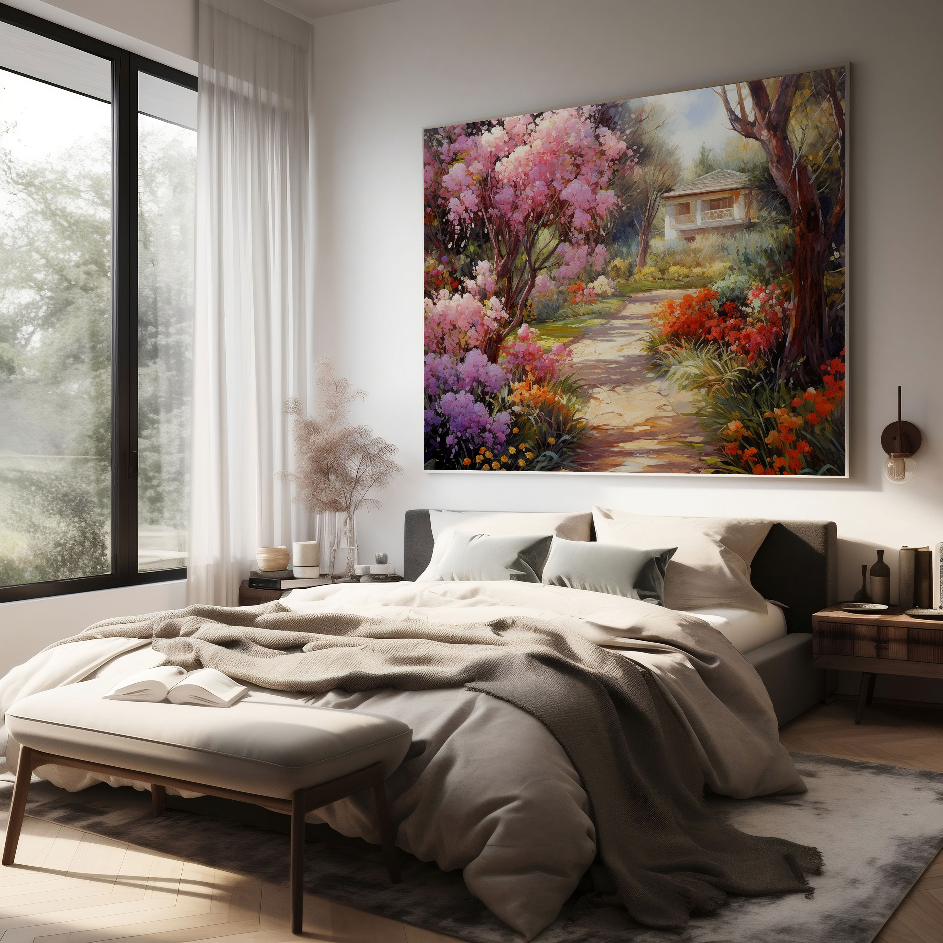 Tranquil Spiritual Canvas Print - Spiritual, Tranquil, Wall Decoration, Oil Painting