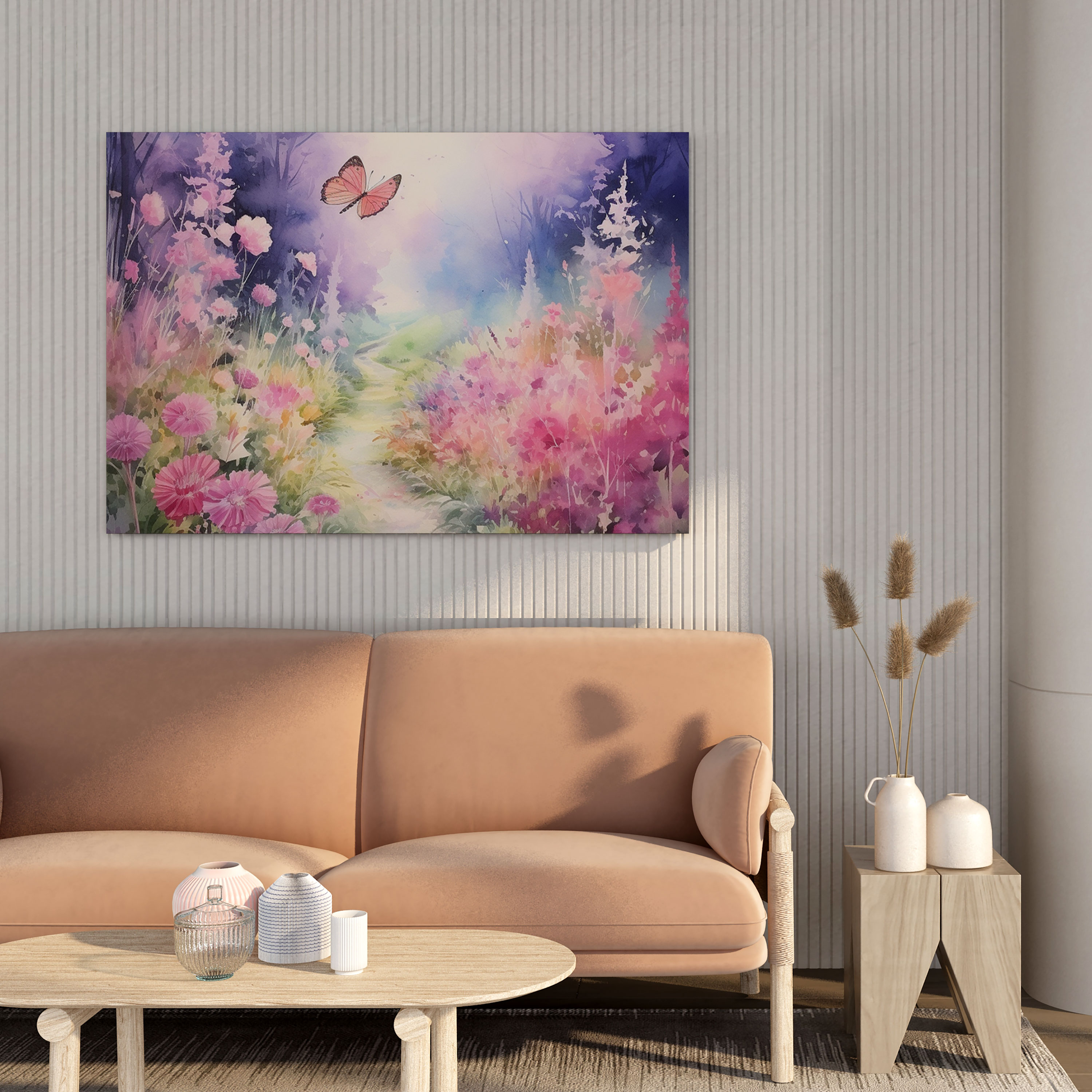 Spiritual Canvas Print: Serene Garden - Spiritual, Canvas Wall Art, Canvas Print, Serene Garden
