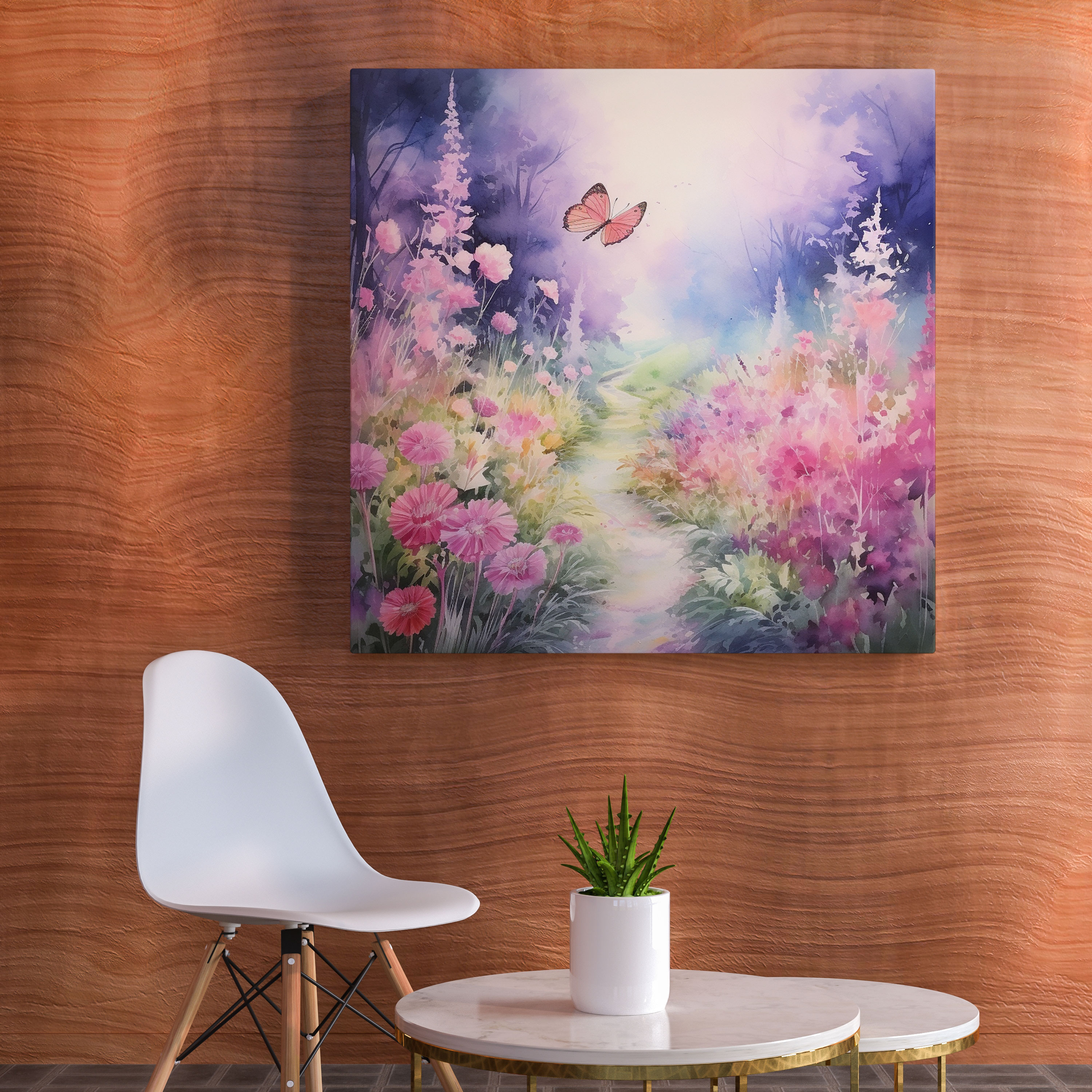 Spiritual Canvas Print: Serene Garden - Spiritual, Canvas Wall Art, Canvas Print, Serene Garden