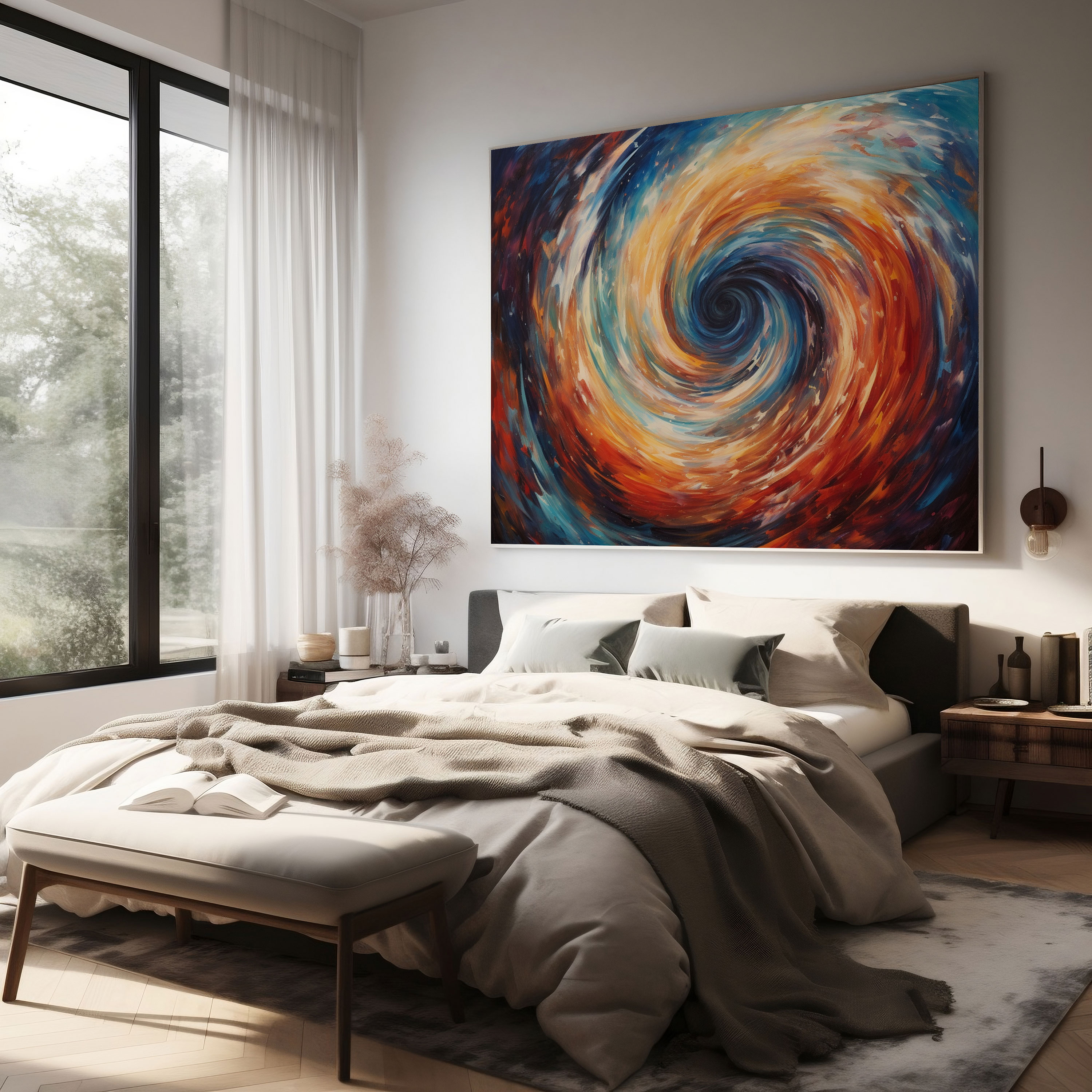 Spiritual Energy Canvas Print - Spiritual, Wall Art, Serene Atmosphere, Home Decoration